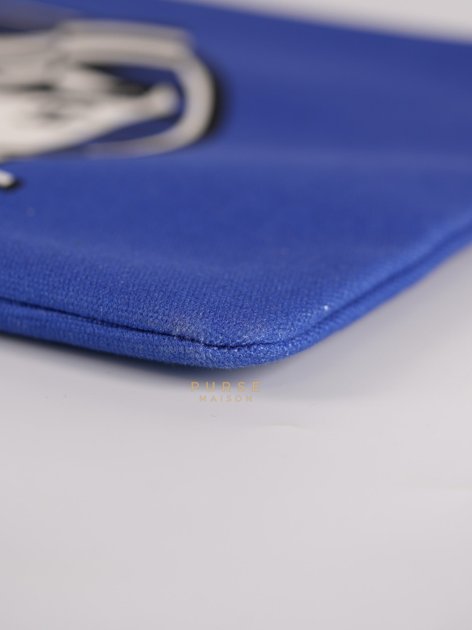 Coco Cruise O-Case Zip Pouch in Dark Blue Ruthenium Hardware Series 26 | Purse Maison Luxury Bags Shop