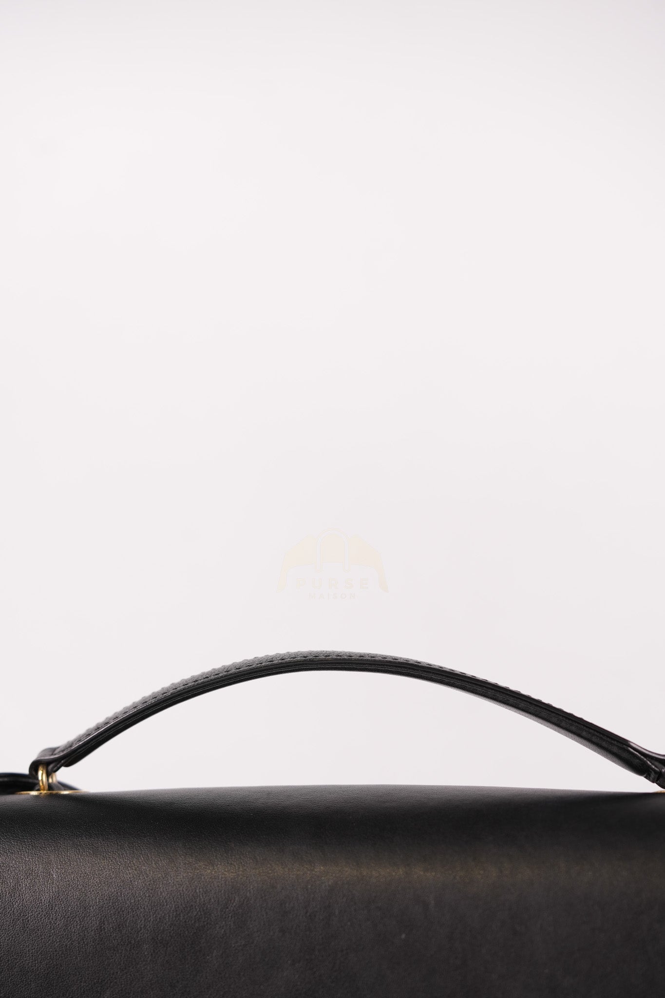 Coco Curve Flap Bag Medium in Black Calfskin Leather & Aged Gold Hardware Series 24 | Purse Maison Luxury Bags Shop