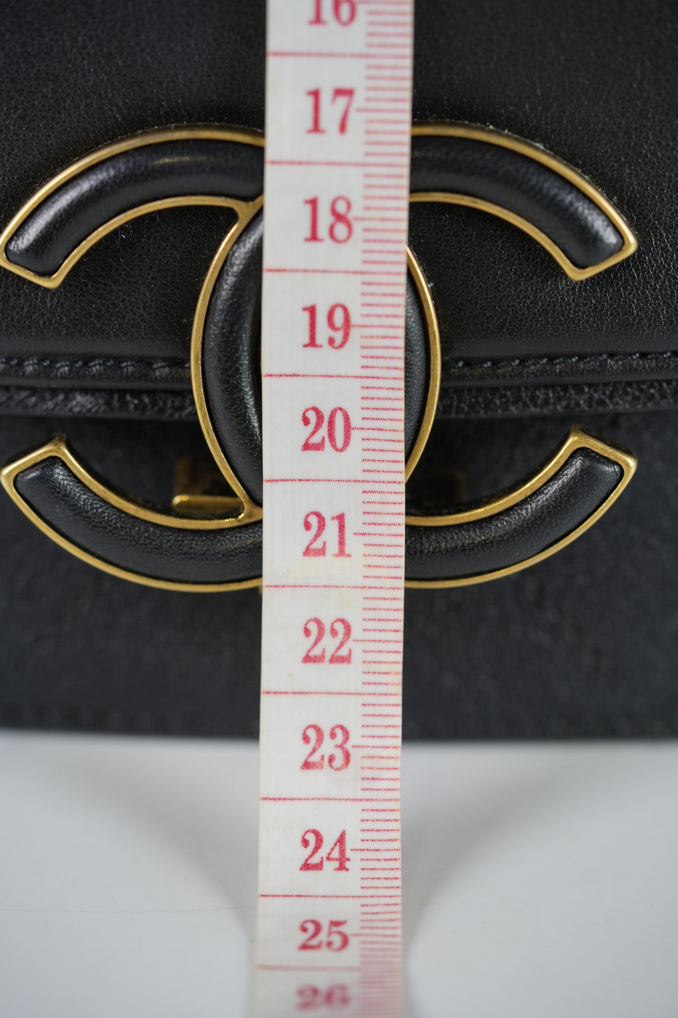 Coco Curve Flap Bag Medium in Black Calfskin Leather & Aged Gold Hardware Series 24 | Purse Maison Luxury Bags Shop