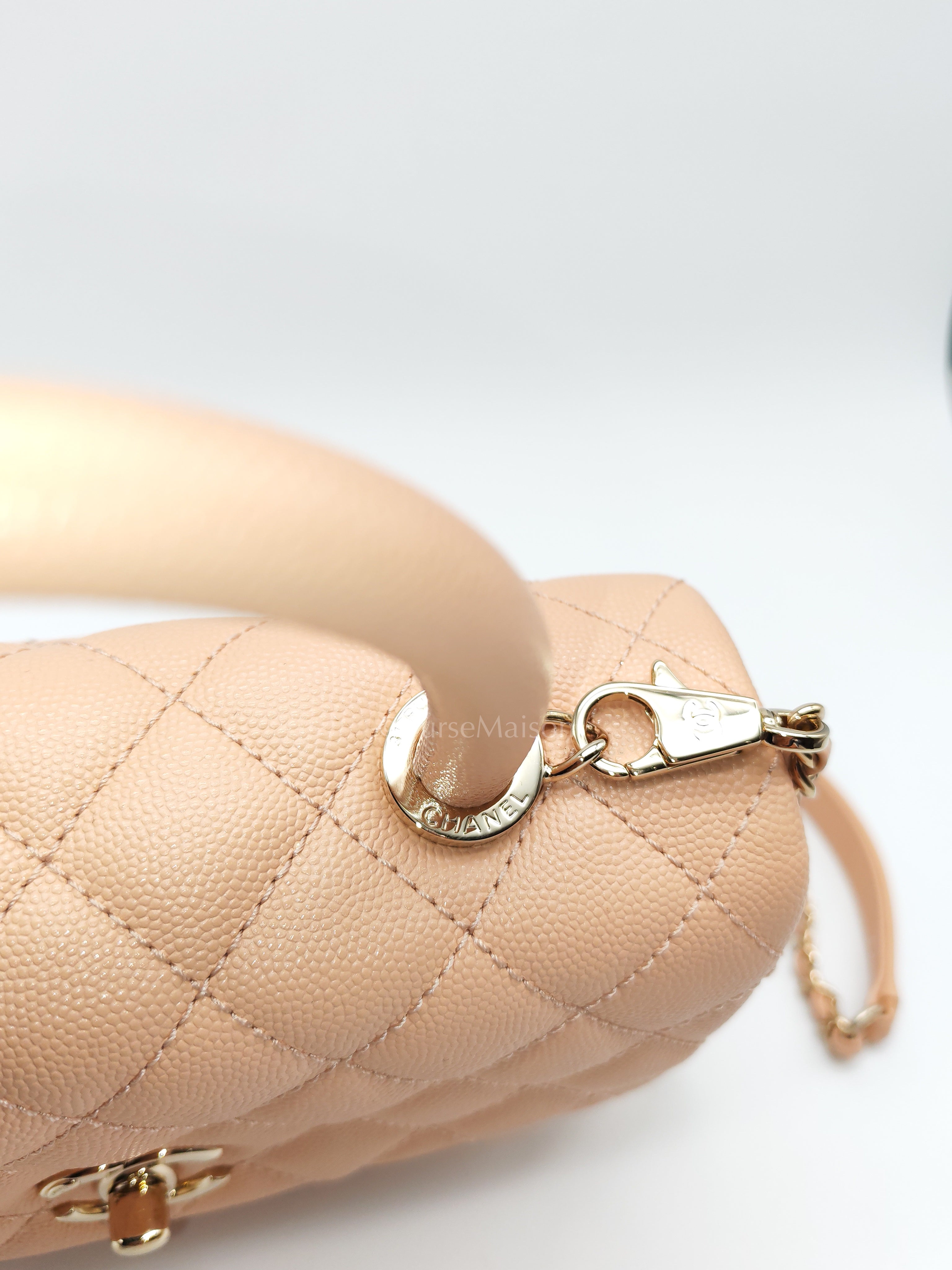 Coco Handle Caviar Peach Series 31 | Purse Maison Luxury Bags Shop
