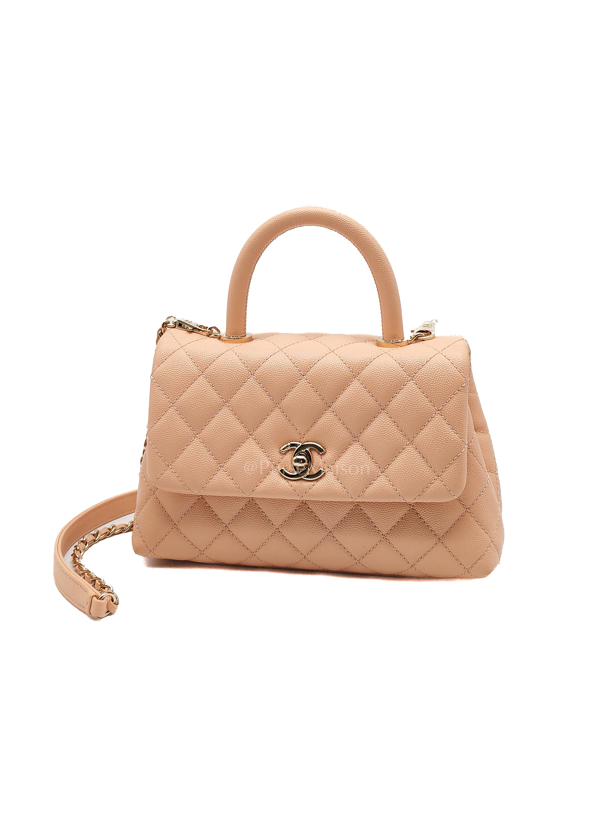 Coco Handle Caviar Peach Series 31 | Purse Maison Luxury Bags Shop
