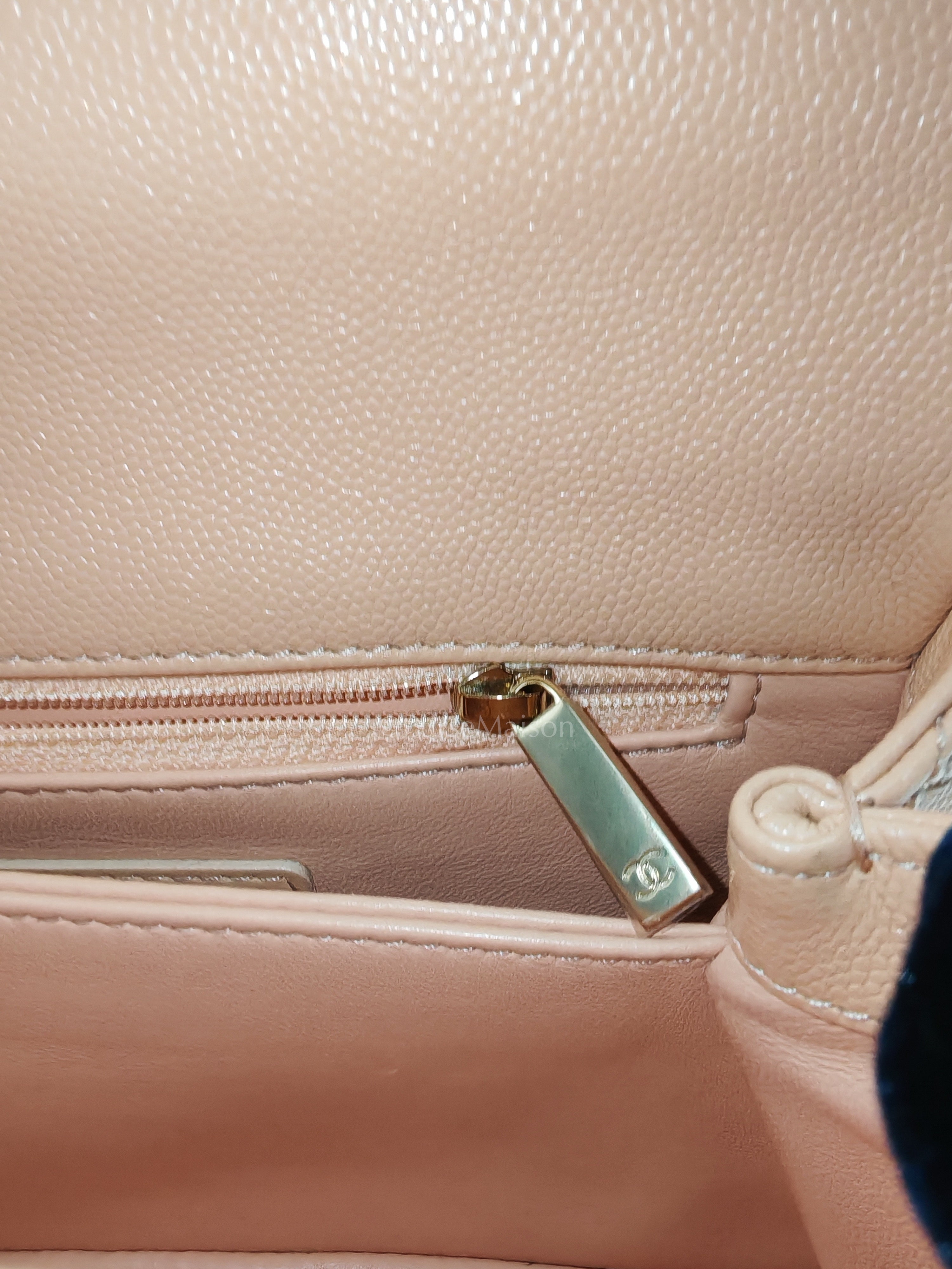 Coco Handle Caviar Peach Series 31 | Purse Maison Luxury Bags Shop