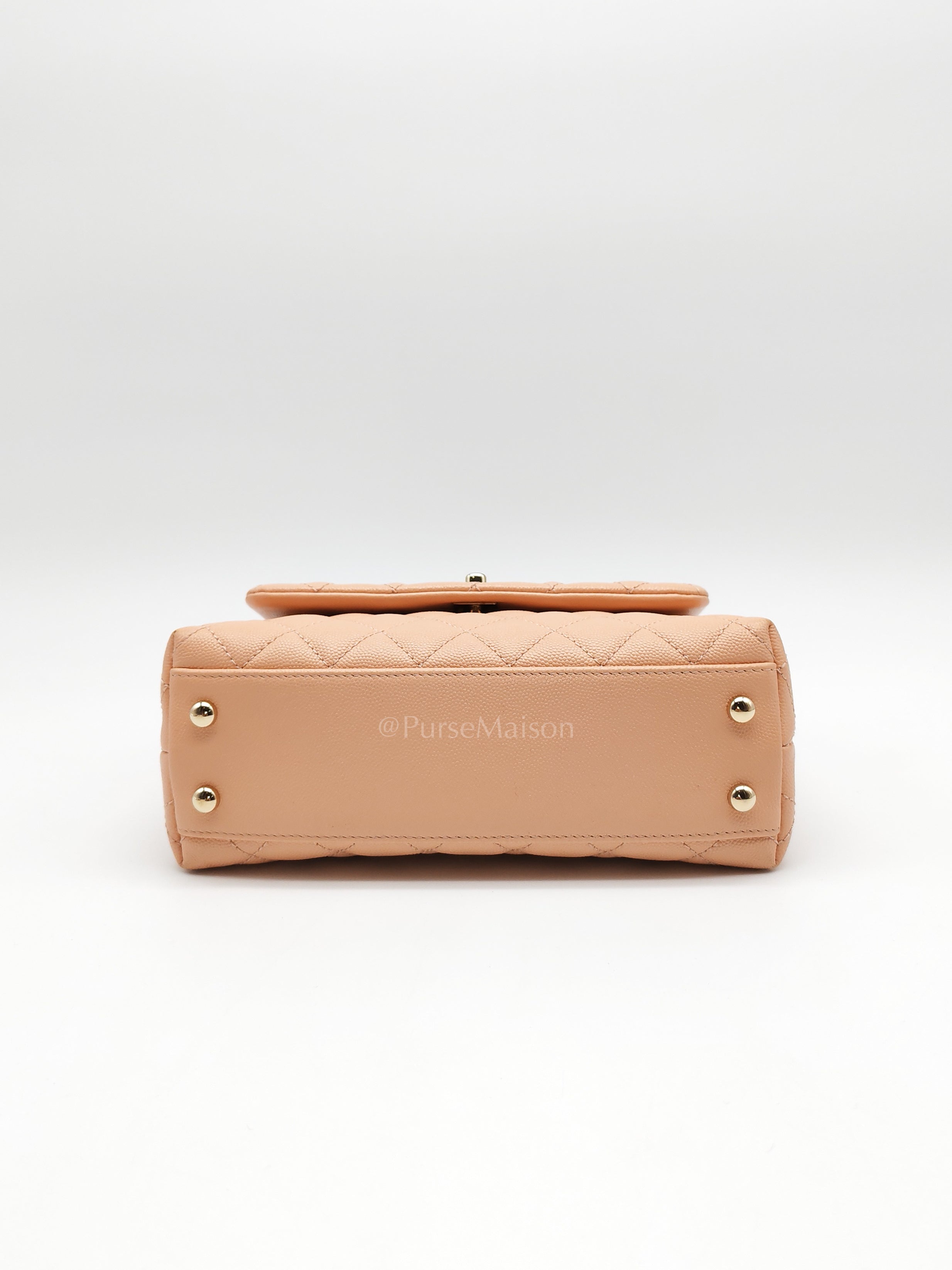 Coco Handle Caviar Peach Series 31 | Purse Maison Luxury Bags Shop
