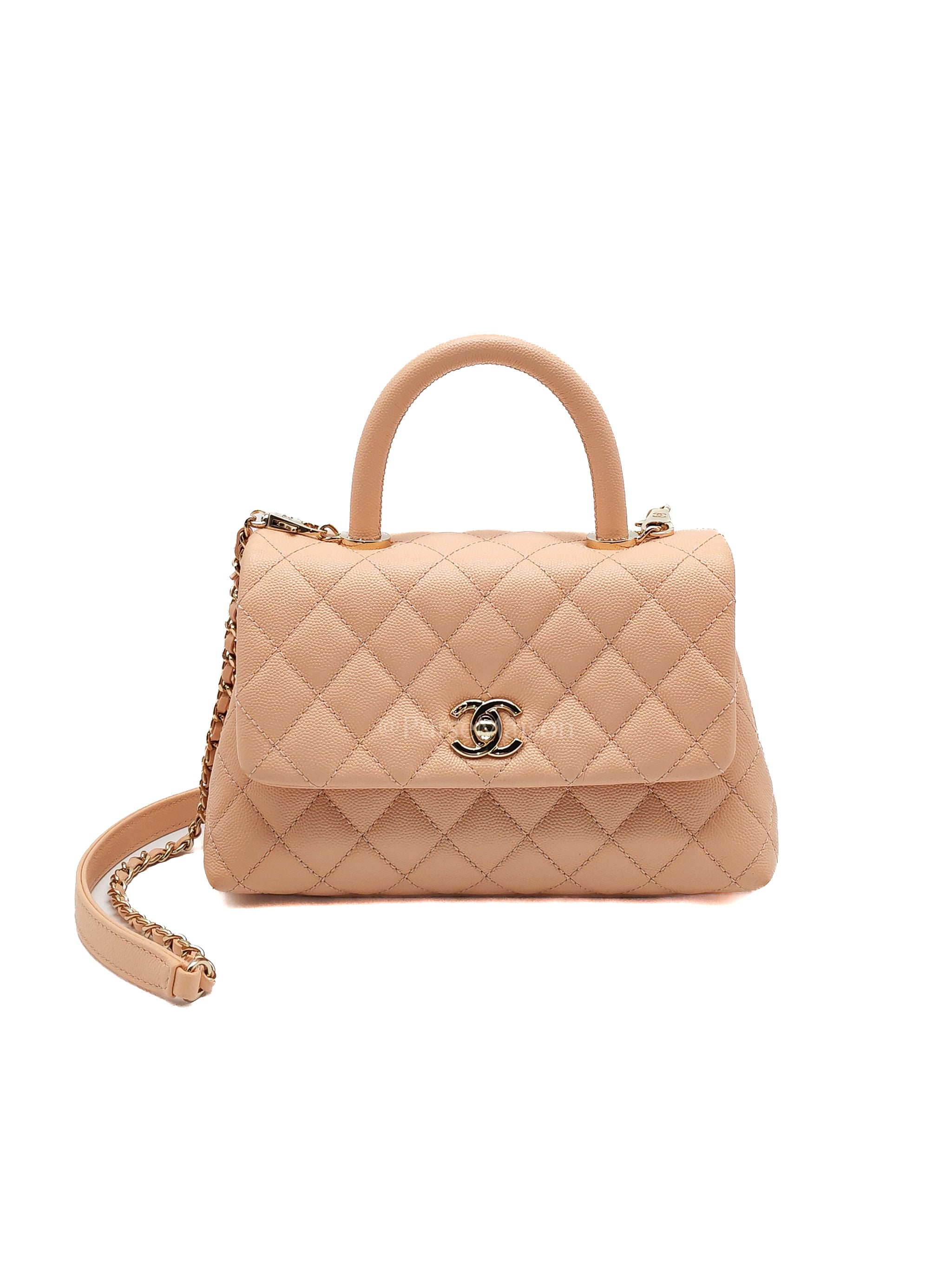 Coco Handle Caviar Peach Series 31 | Purse Maison Luxury Bags Shop