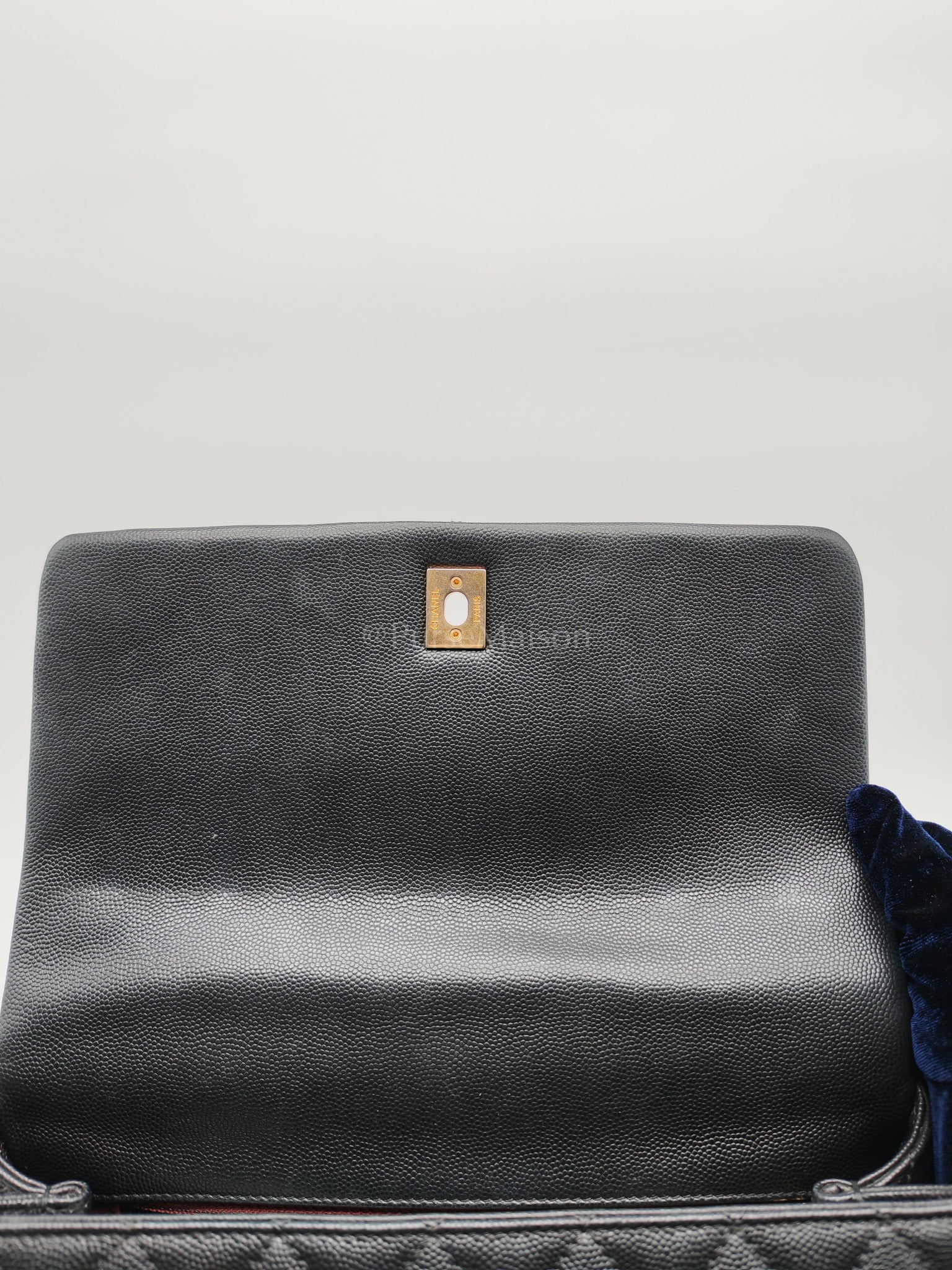 Coco Handle Medium in Black Caviar Leather Aged Gold Hardware Series 24 | Purse Maison Luxury Bags Shop