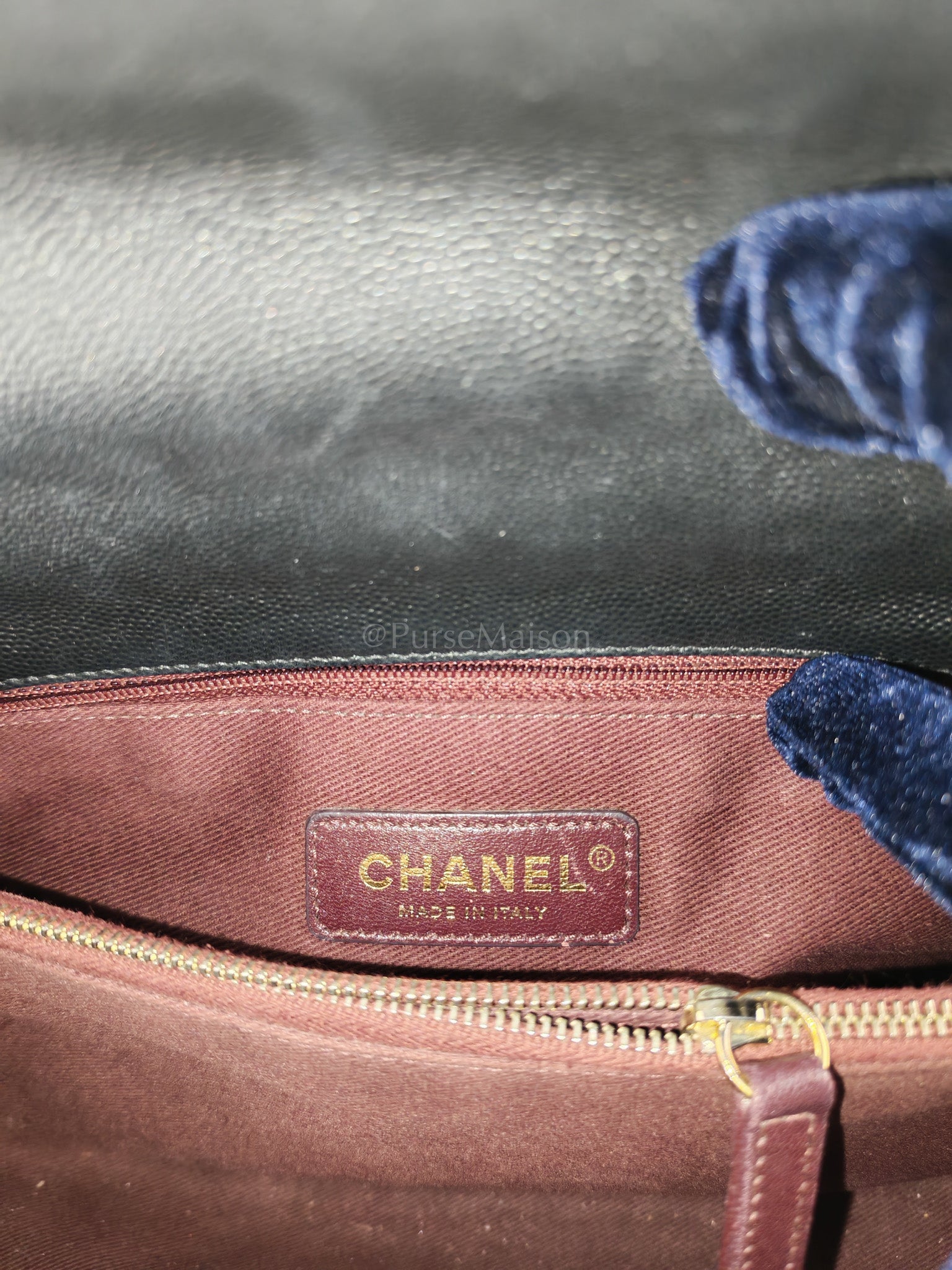 Coco Handle Medium in Black Caviar Leather Aged Gold Hardware Series 24 | Purse Maison Luxury Bags Shop