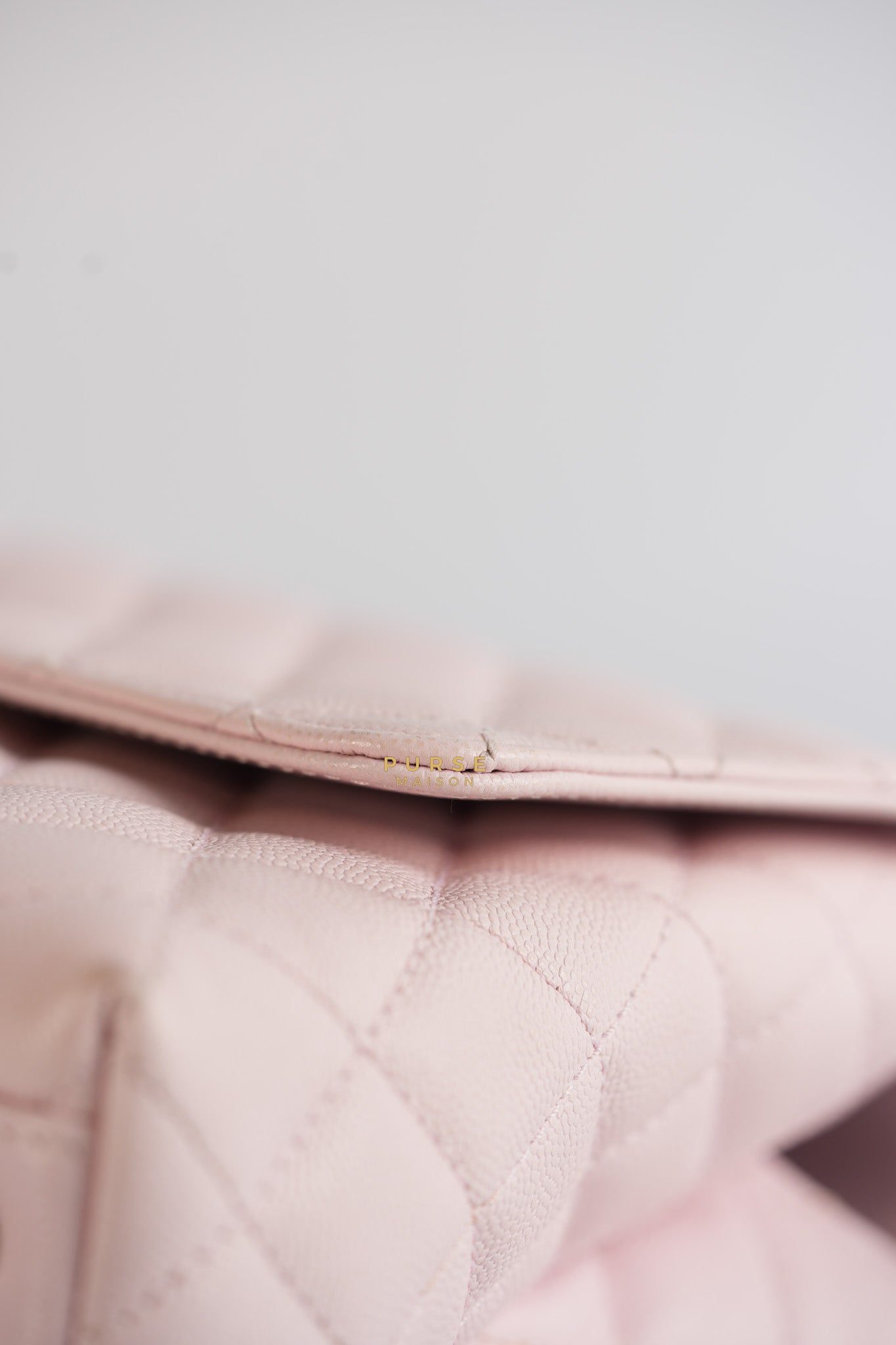 Coco Handle Medium Pink Caviar Leather (Microchip) | Purse Maison Luxury Bags Shop