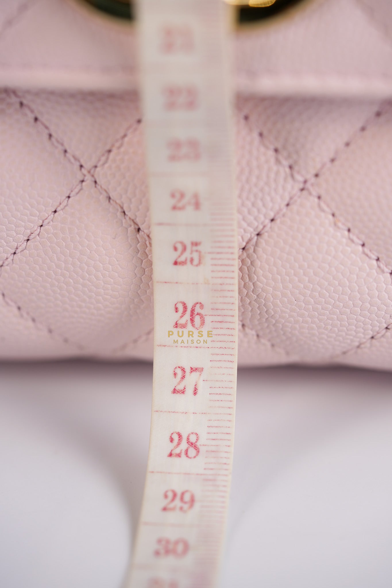 Coco Handle Medium Pink Caviar Leather (Microchip) | Purse Maison Luxury Bags Shop