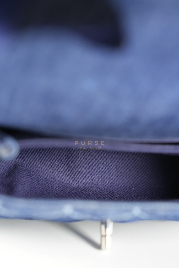 Coco Handle Small in Quilted Denim and Silver Hardware Series 27 | Purse Maison Luxury Bags Shop