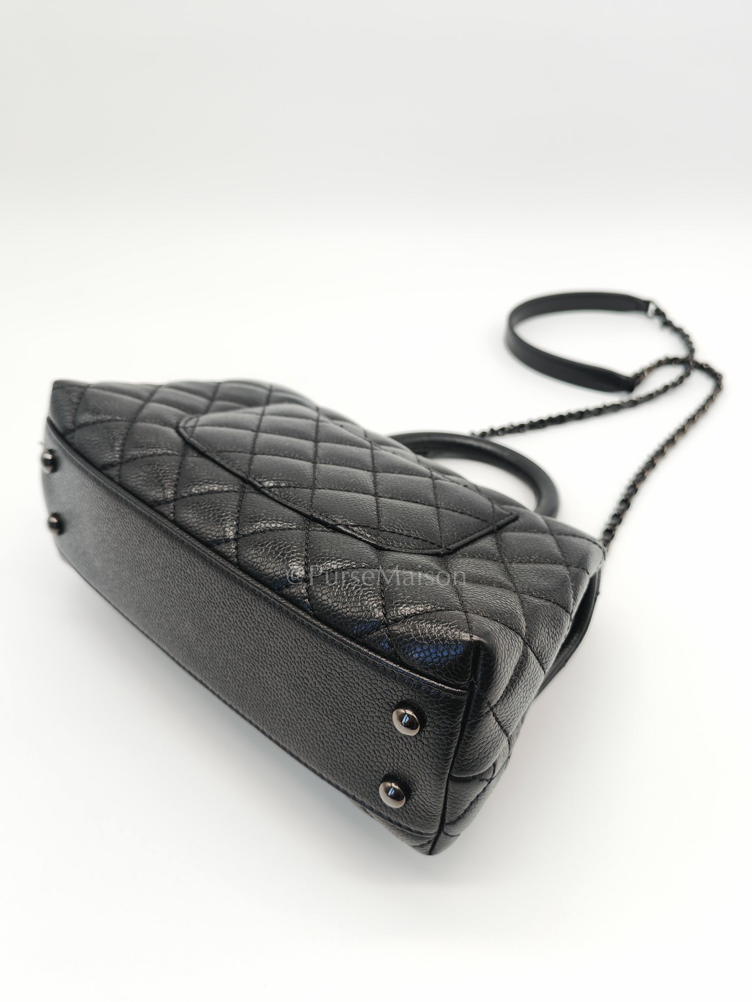 Coco Handle Small So Black in Shiny Caviar Leather Series 30 | Purse Maison Luxury Bags Shop