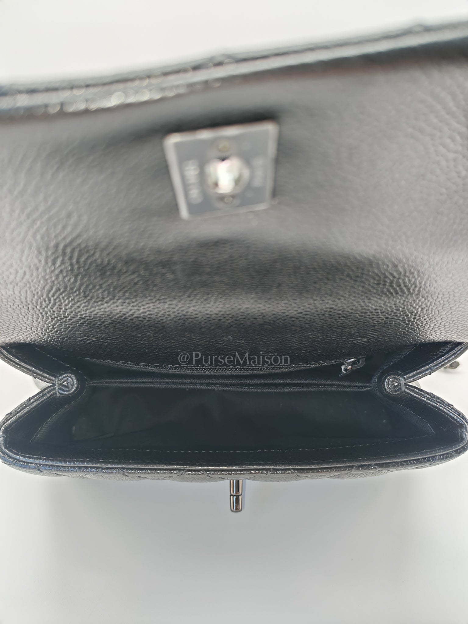 Coco Handle Small So Black in Shiny Caviar Leather Series 30 | Purse Maison Luxury Bags Shop