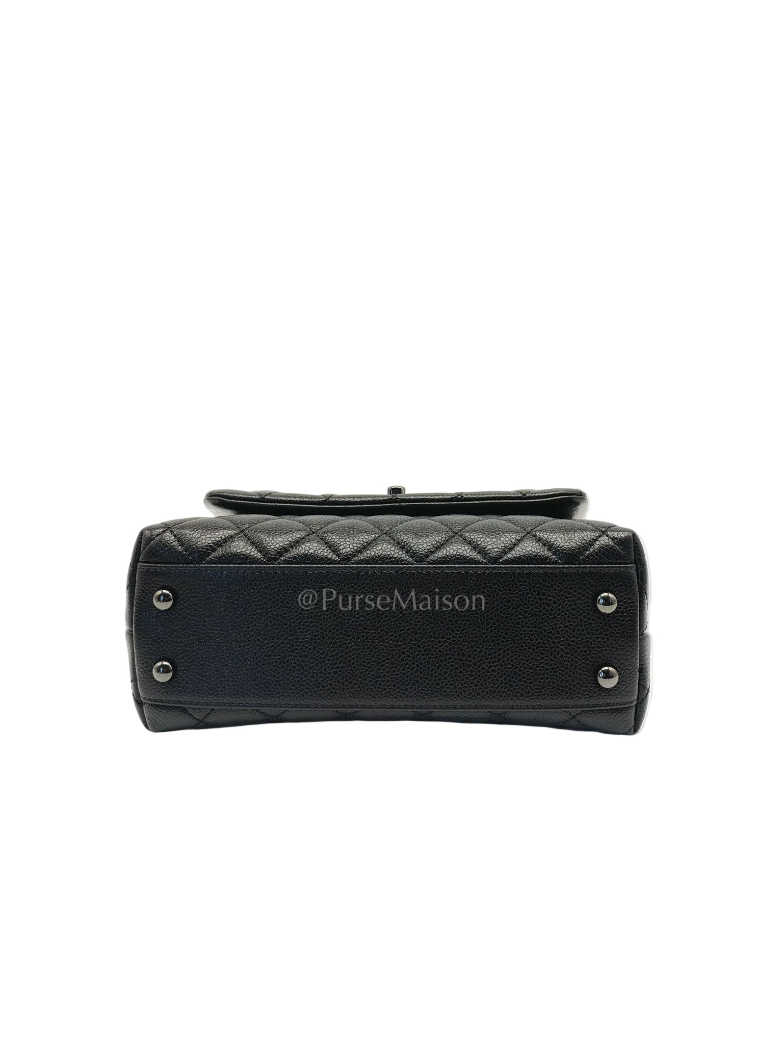 Coco Handle Small So Black in Shiny Caviar Leather Series 30 | Purse Maison Luxury Bags Shop