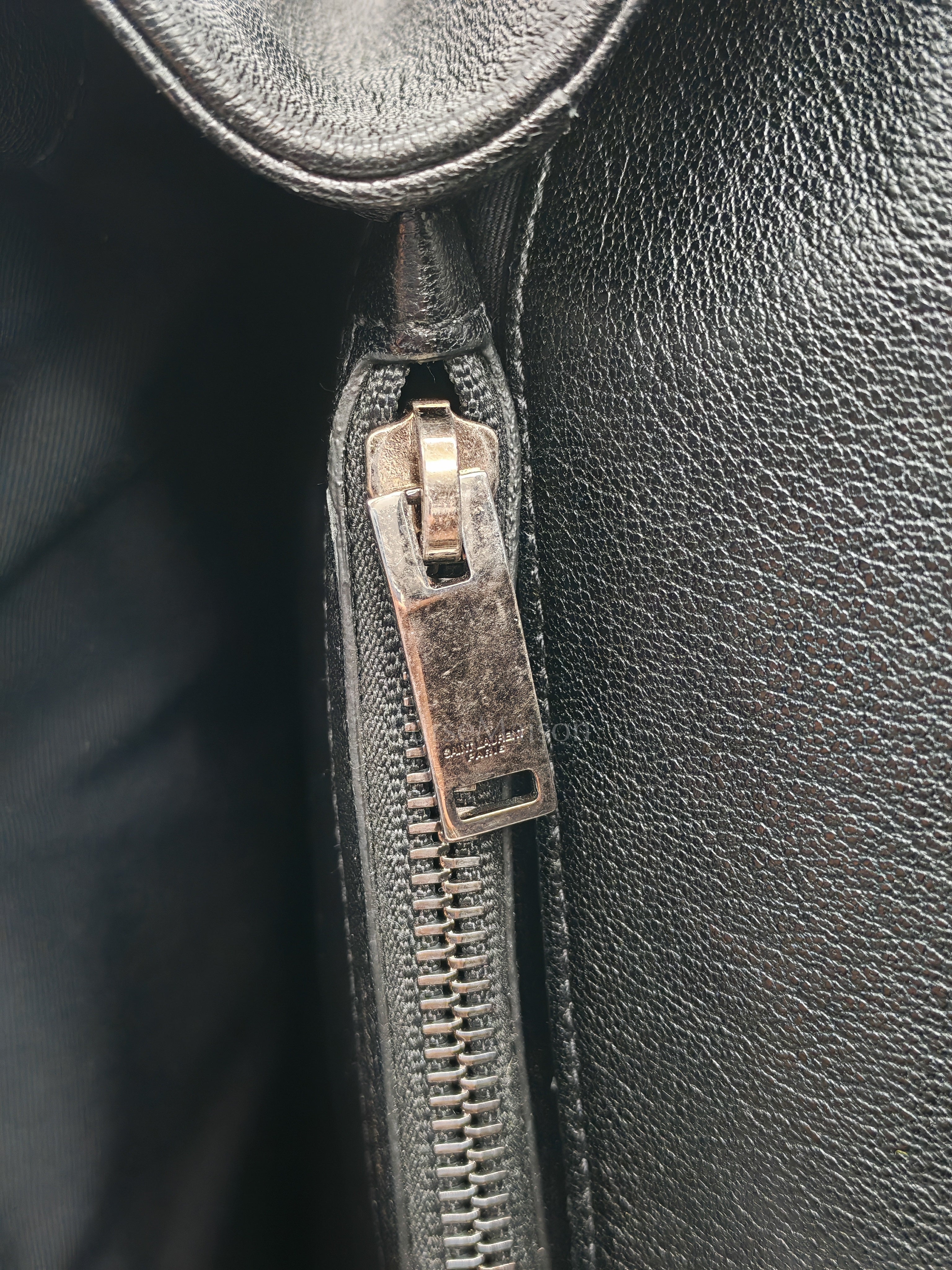 College Bag in Black Quilted Chevron Calfskin Leather & Silver/Ruthenium Hardware | Purse Maison Luxury Bags Shop