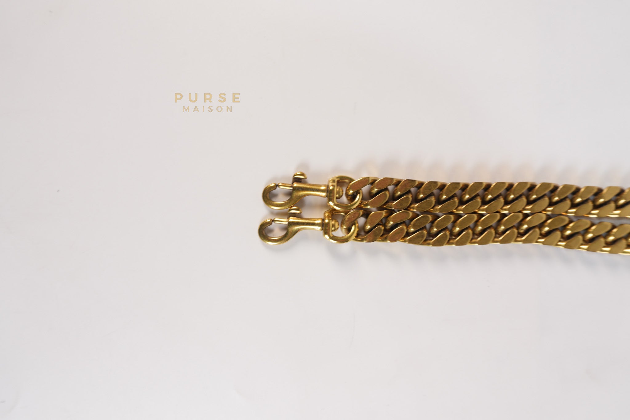 College Metallic Calfskin Matelasse Chevron Monogram Chain Bag | Purse Maison Luxury Bags Shop