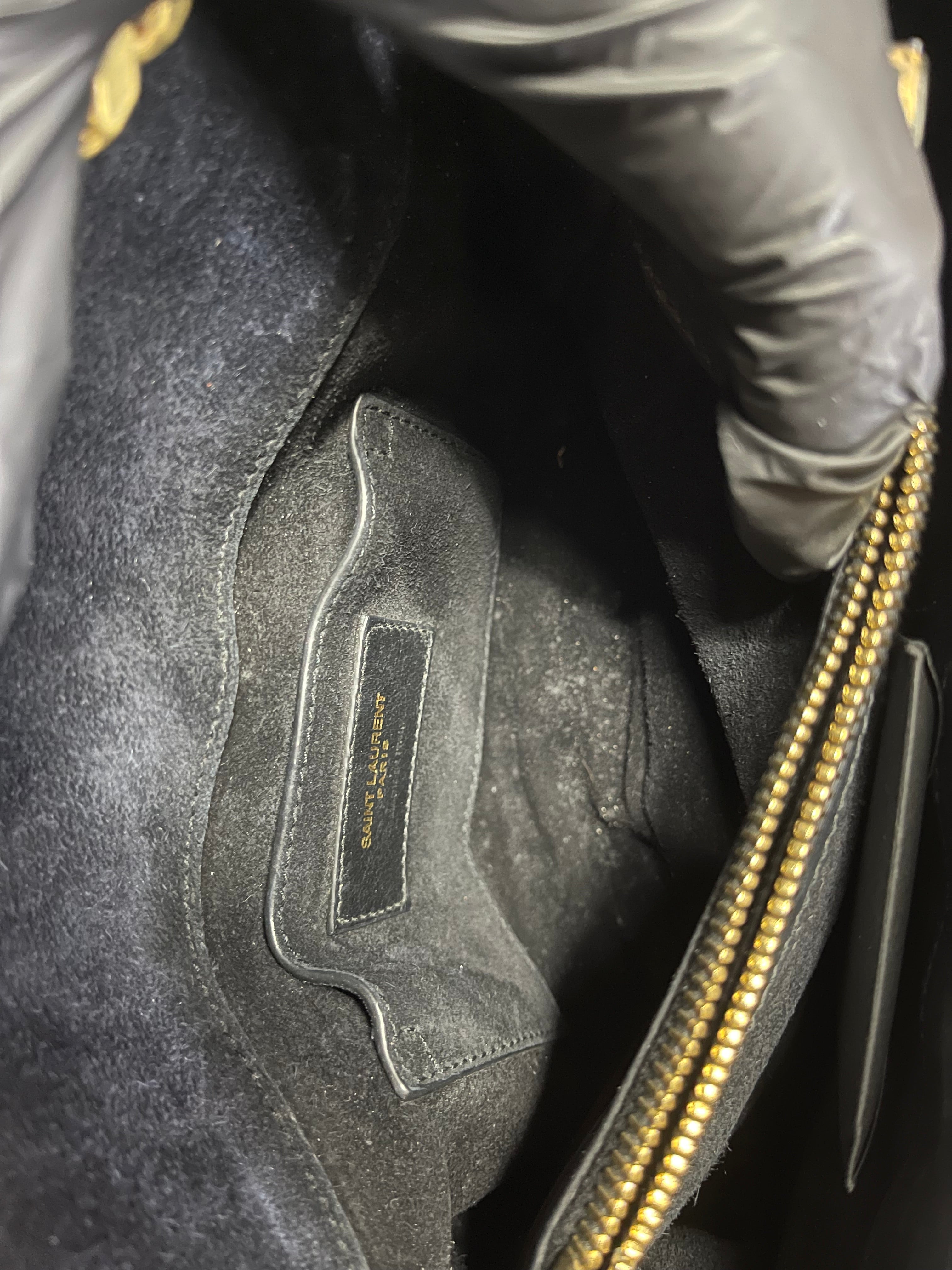 College Metallic Calfskin Matelasse Chevron Monogram Chain Bag | Purse Maison Luxury Bags Shop