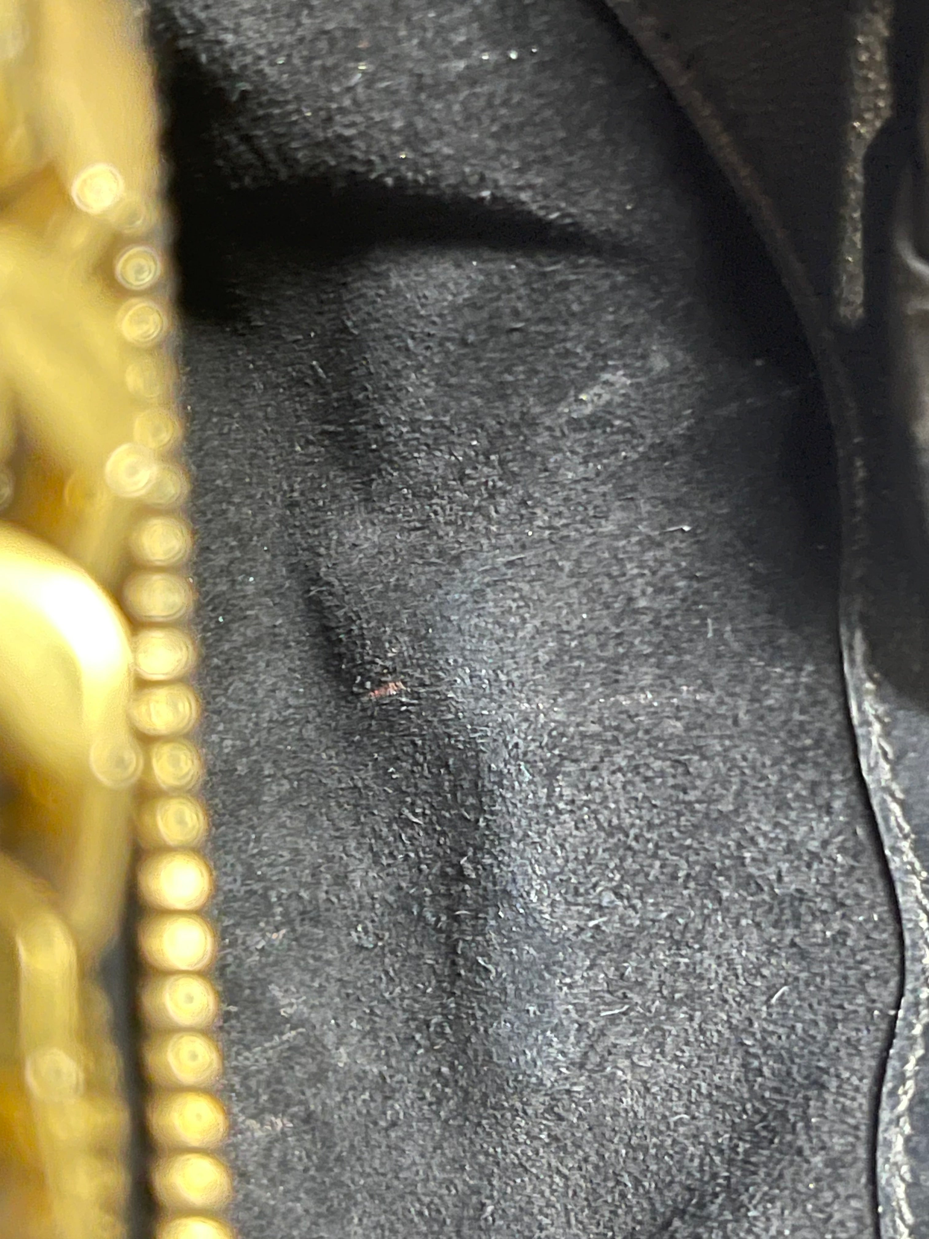 College Metallic Calfskin Matelasse Chevron Monogram Chain Bag | Purse Maison Luxury Bags Shop