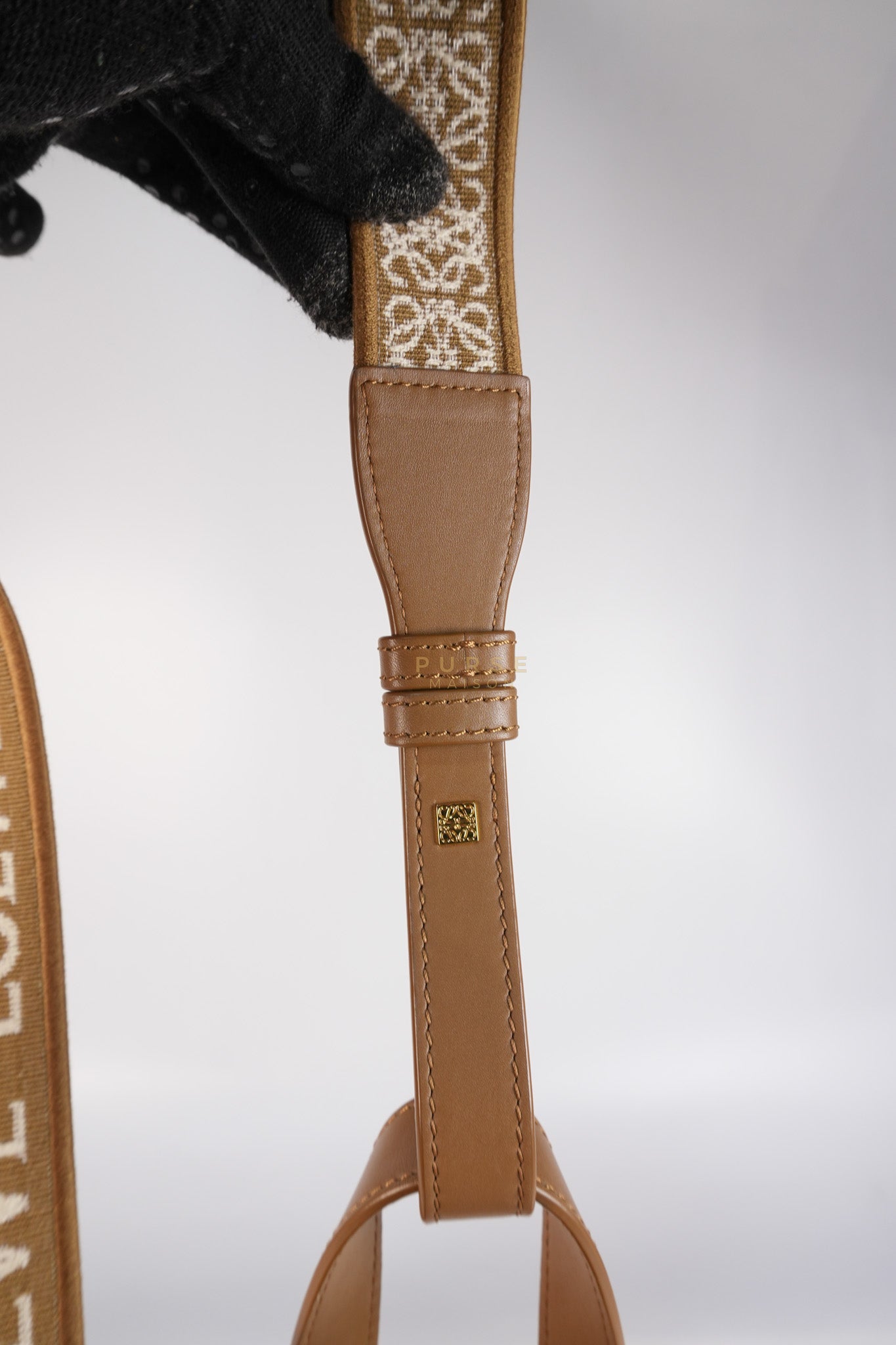 Compact Hammock in Tan Satin Calfskin Leather Shoulder Bag | Purse Maison Luxury Bags Shop