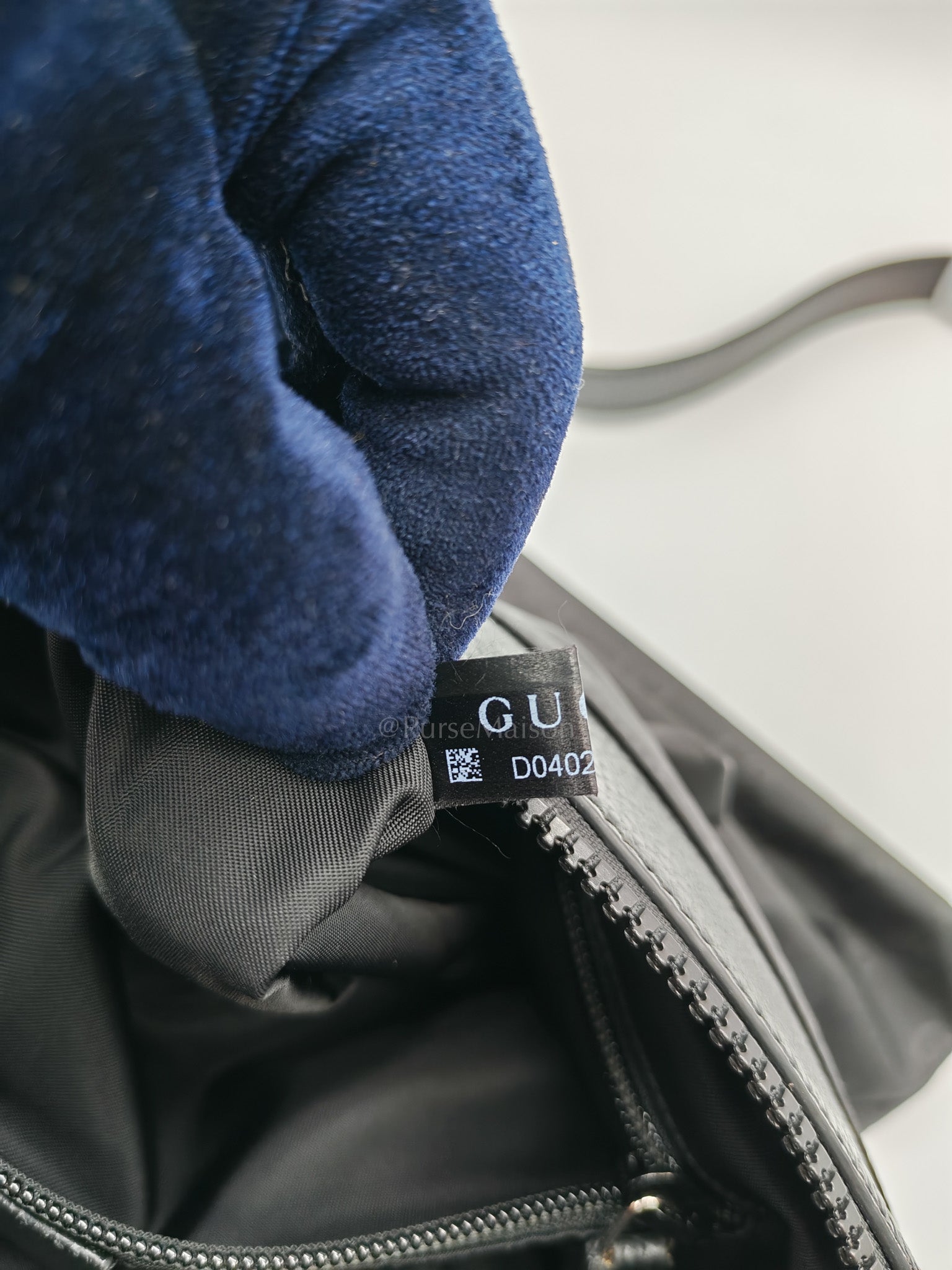 Compact Messenger Bag in Black GG Nylon Canvas | Purse Maison Luxury Bags Shop