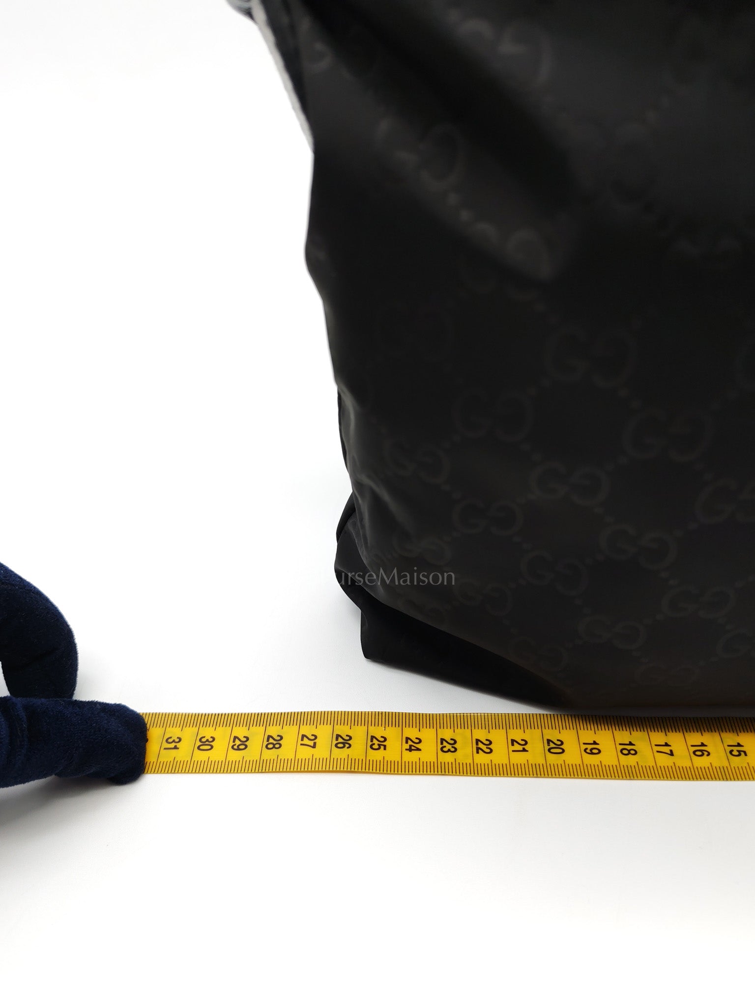 Compact Messenger Bag in Black GG Nylon Canvas | Purse Maison Luxury Bags Shop