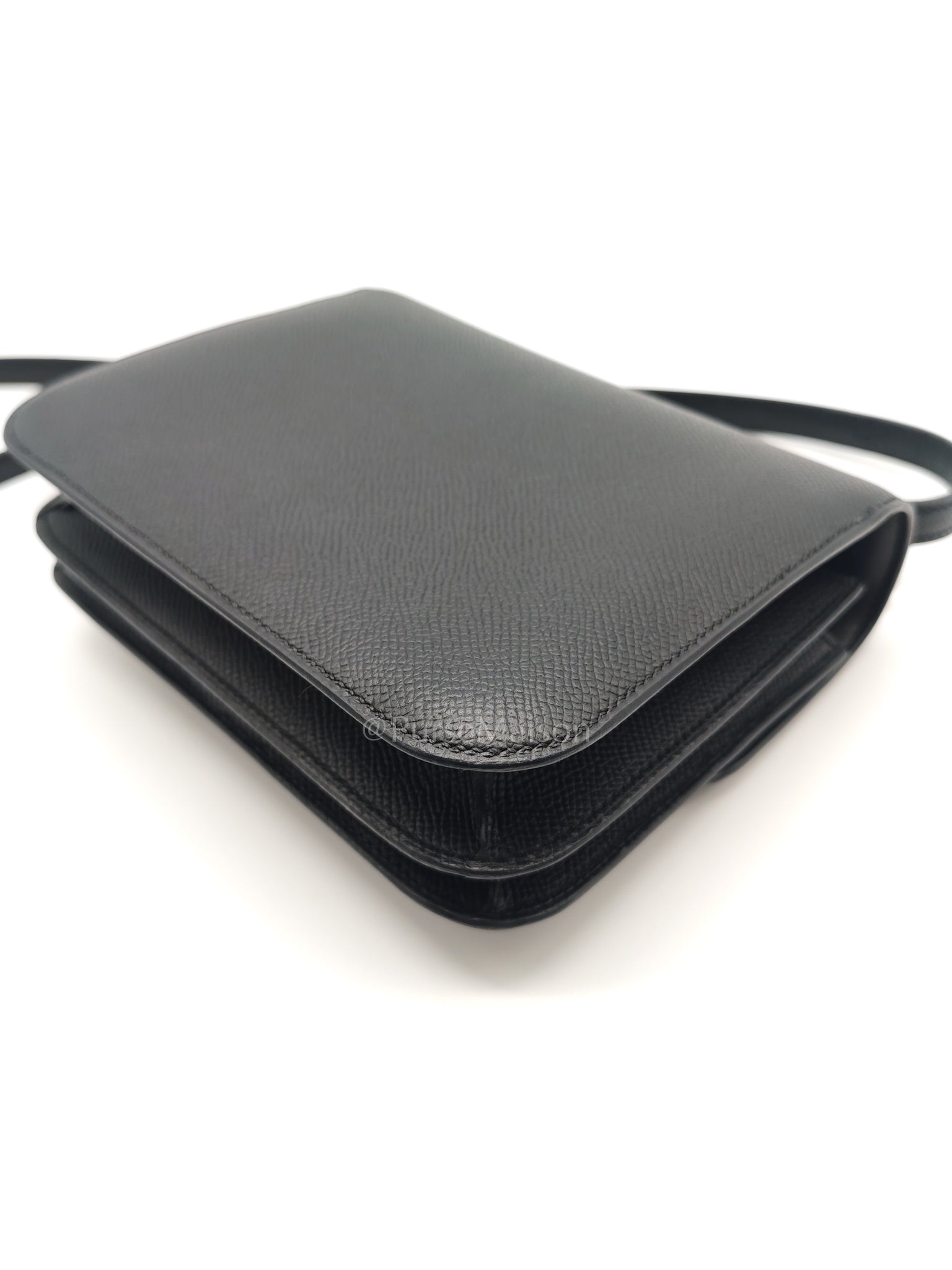 Constance 18 Black/Noir Epsom Leather in Palladium Hardware Stamp K(2025) | Purse Maison Luxury Bags Shop