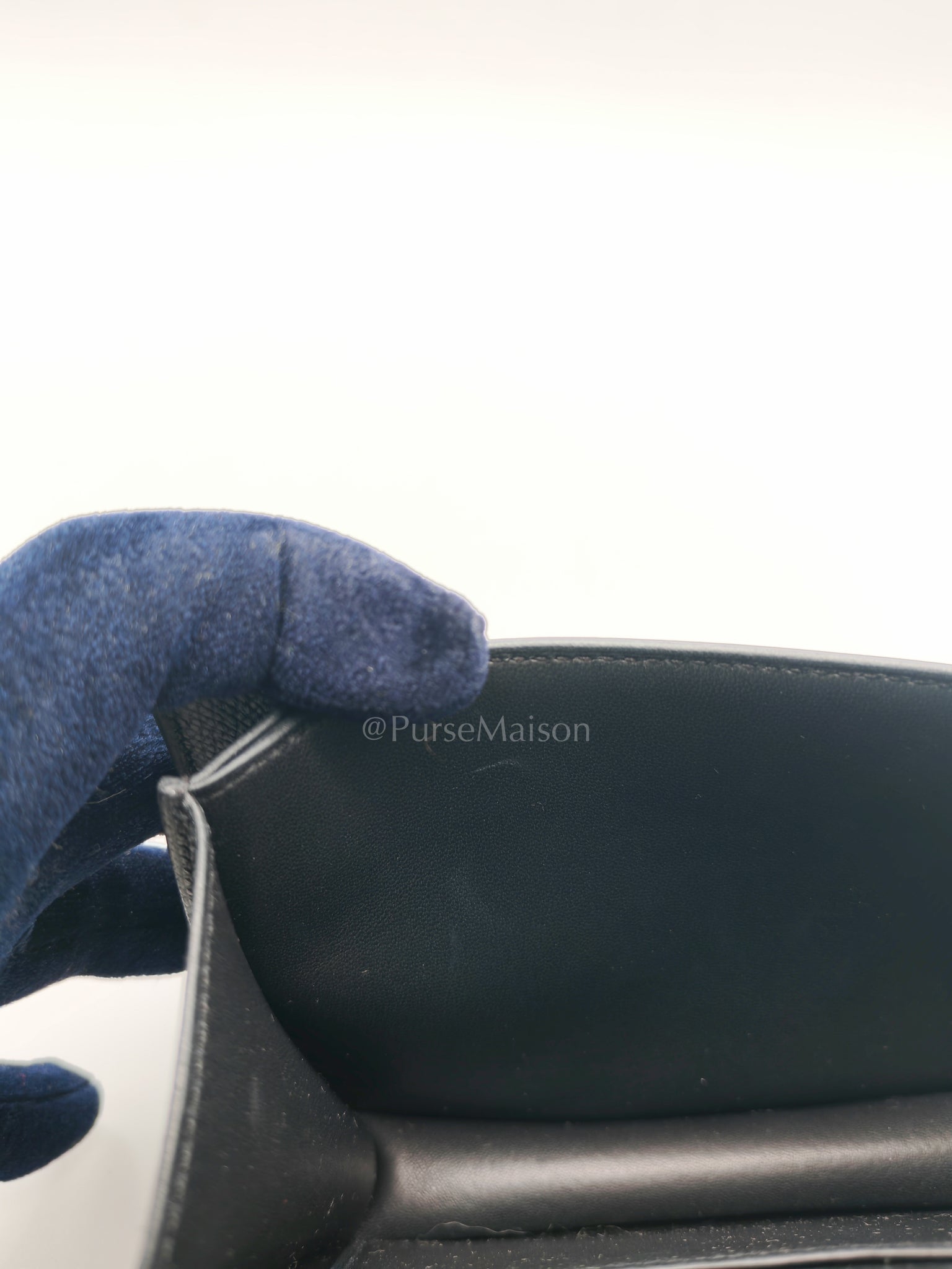 Constance 18 Black/Noir Epsom Leather in Palladium Hardware Stamp K(2025) | Purse Maison Luxury Bags Shop