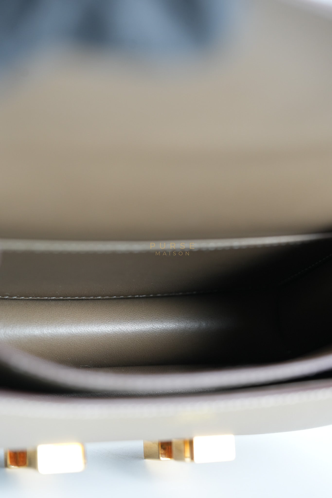 Constance 18 Etoupe in Epesom Leather and Rose Gold Hardware Stamp Z (2021) | Purse Maison Luxury Bags Shop