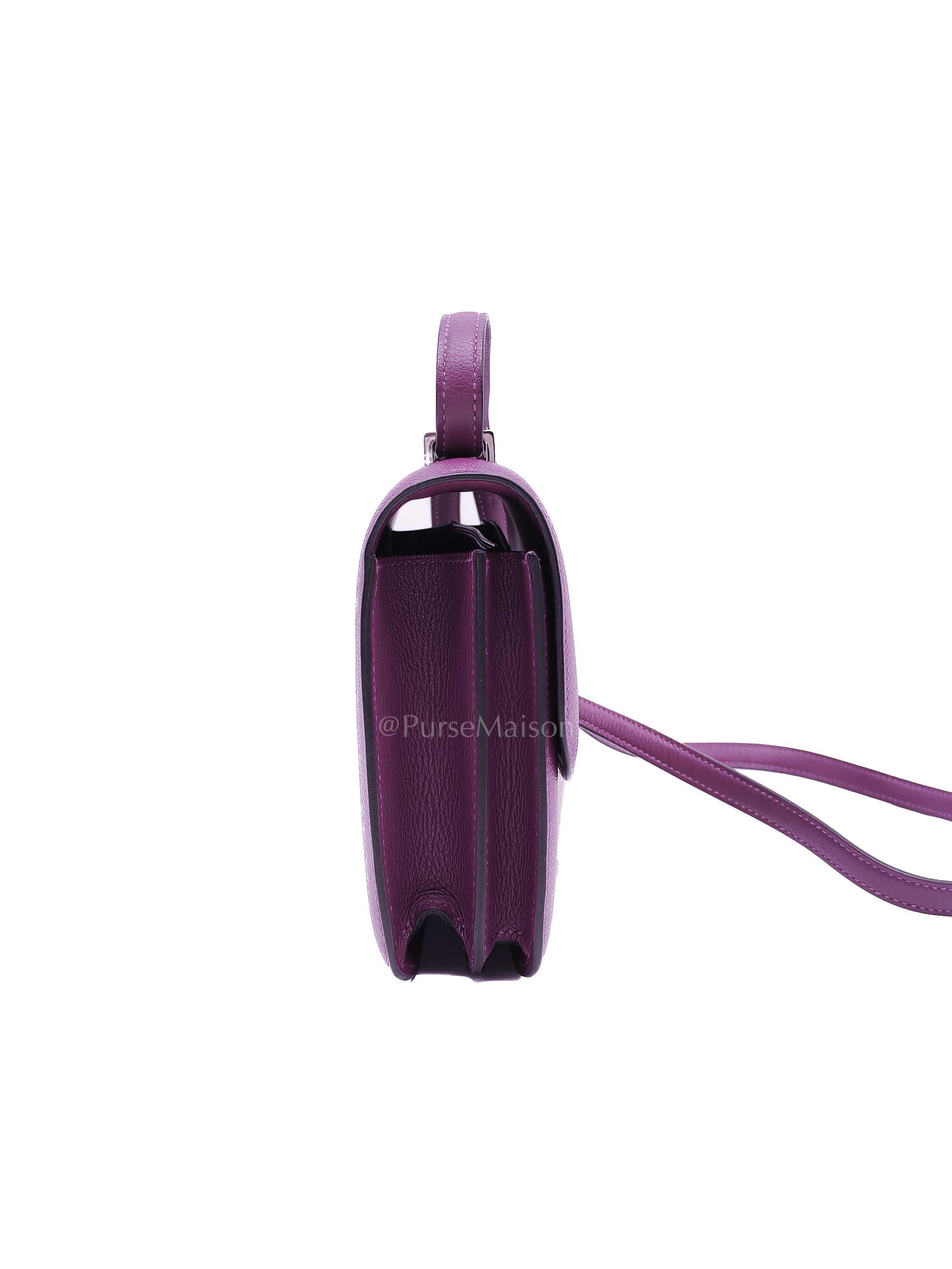 Constance 18 in Anemone Evercolor Leather & Palladium Hardware Stamp D (2019) | Purse Maison Luxury Bags Shop