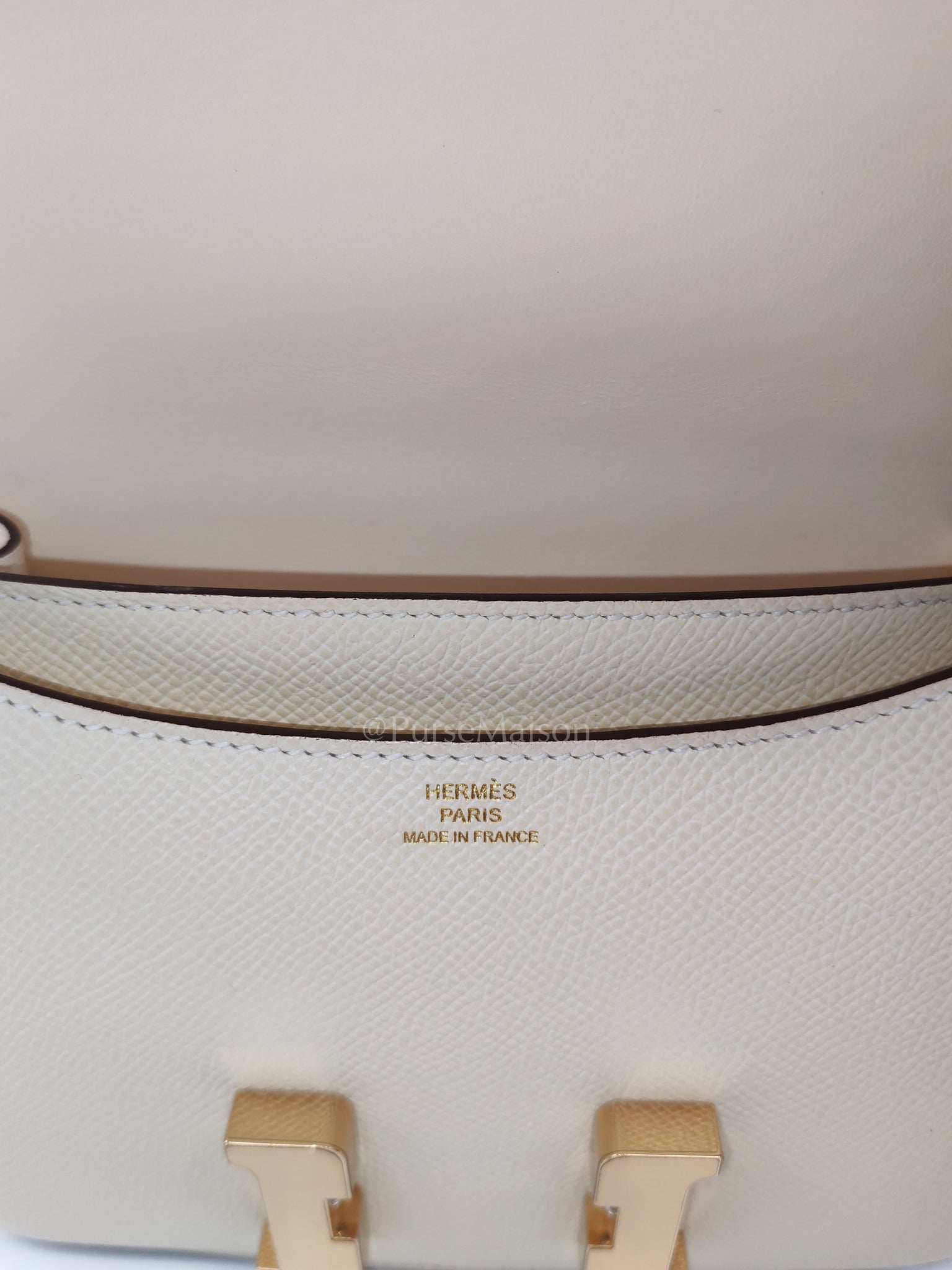 Constance 18 Nata Epsom Leather in Permabrass Hardware Stamp B(2023) | Purse Maison Luxury Bags Shop