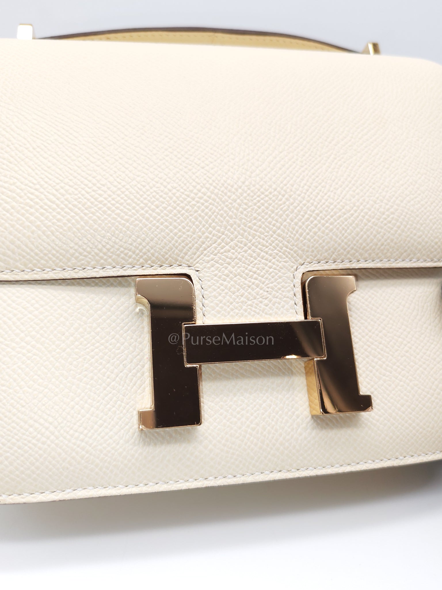 Constance 18 Nata Epsom Leather in Permabrass Hardware Stamp B(2023) | Purse Maison Luxury Bags Shop