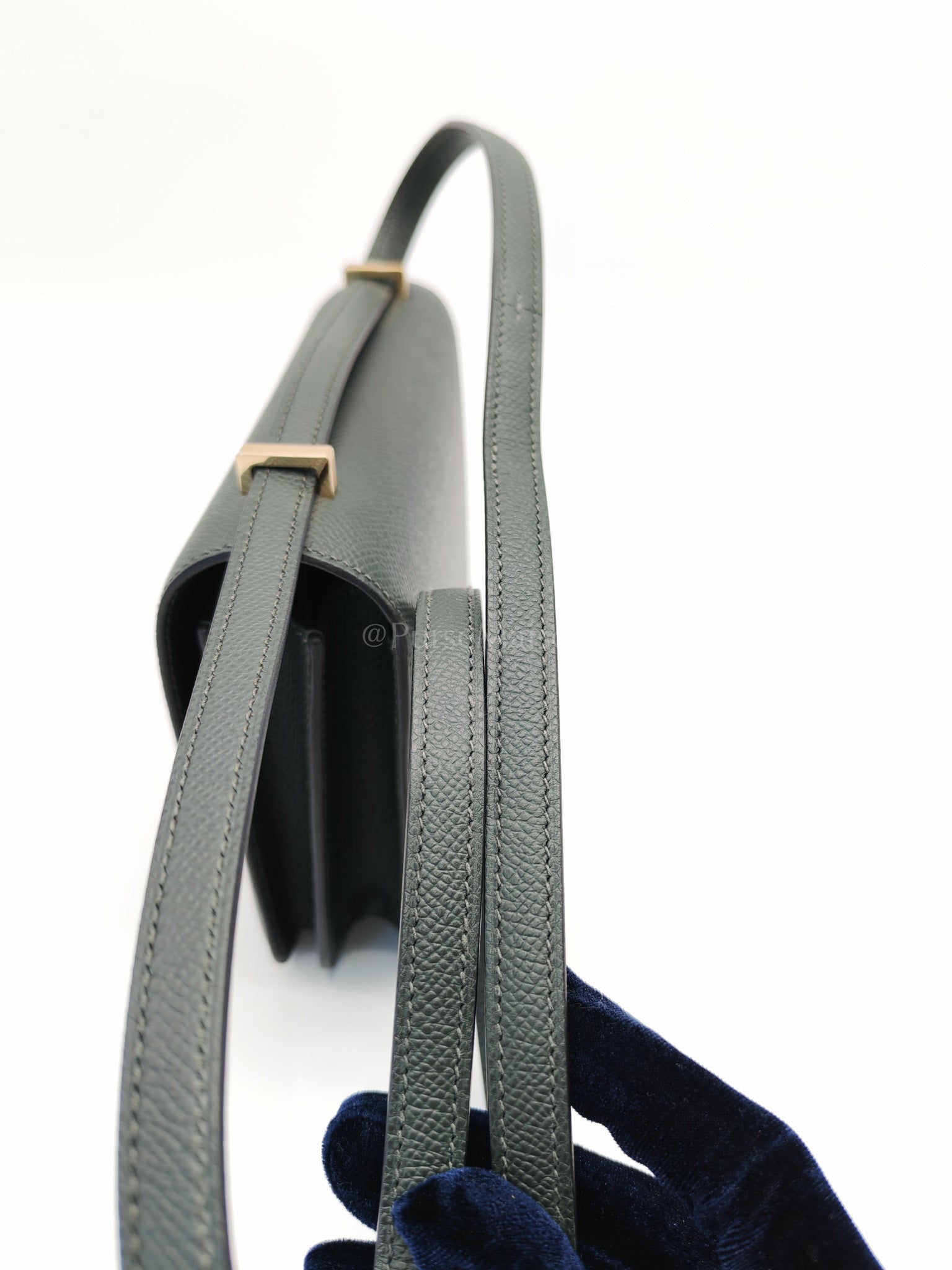 Constance 18 Vert Mangrove Epsom Leather in Permabrass Hardware Stamp K(2025) | Purse Maison Luxury Bags Shop