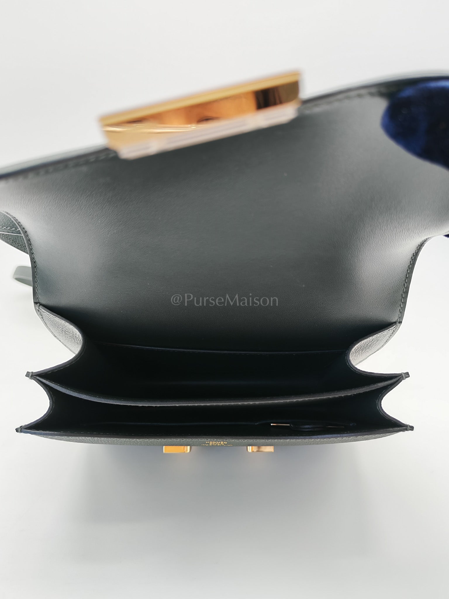 Constance 18 Vert Mangrove Epsom Leather in Permabrass Hardware Stamp K(2025) | Purse Maison Luxury Bags Shop
