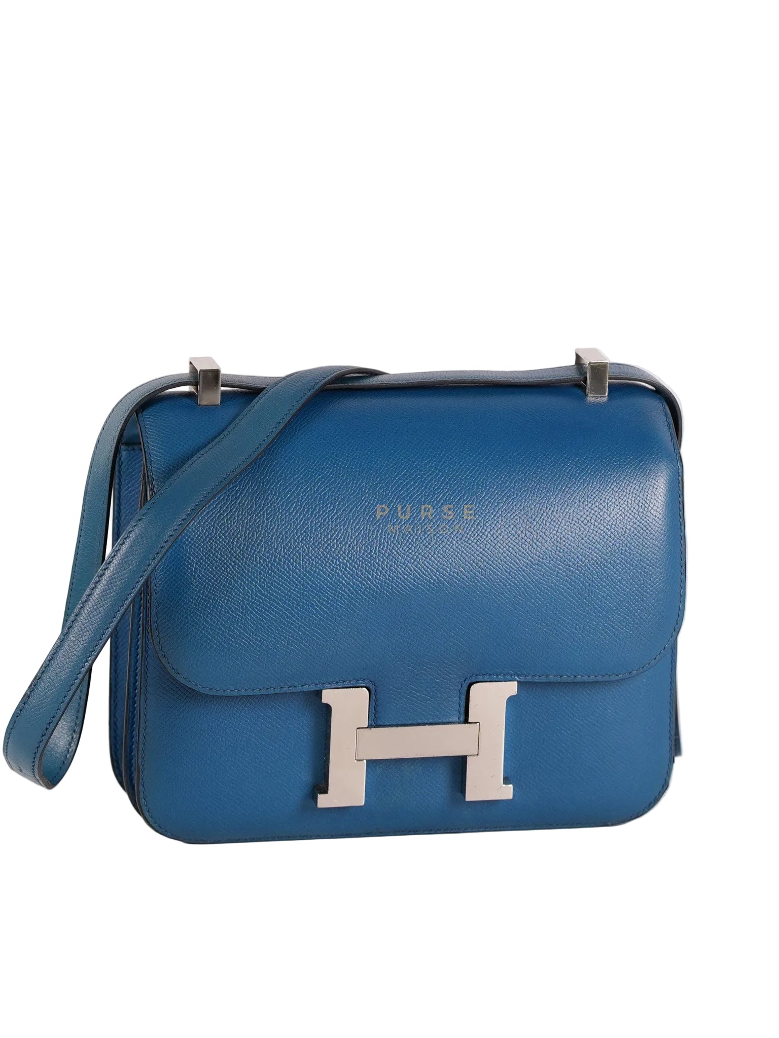 Constance 24 Epsom in Colvert Evercolor Leather and Palladium Hardware Stamp Square R (2014) | Purse Maison Luxury Bags Shop