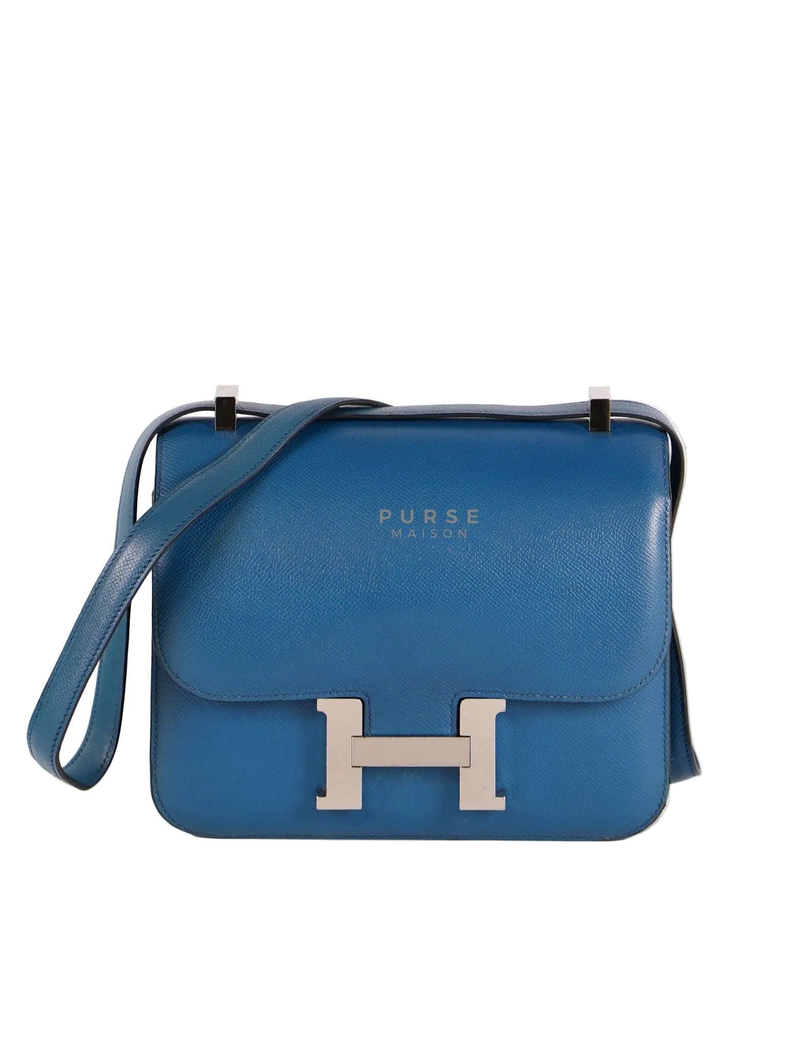 Constance 24 Epsom in Colvert Evercolor Leather and Palladium Hardware Stamp Square R (2014) | Purse Maison Luxury Bags Shop