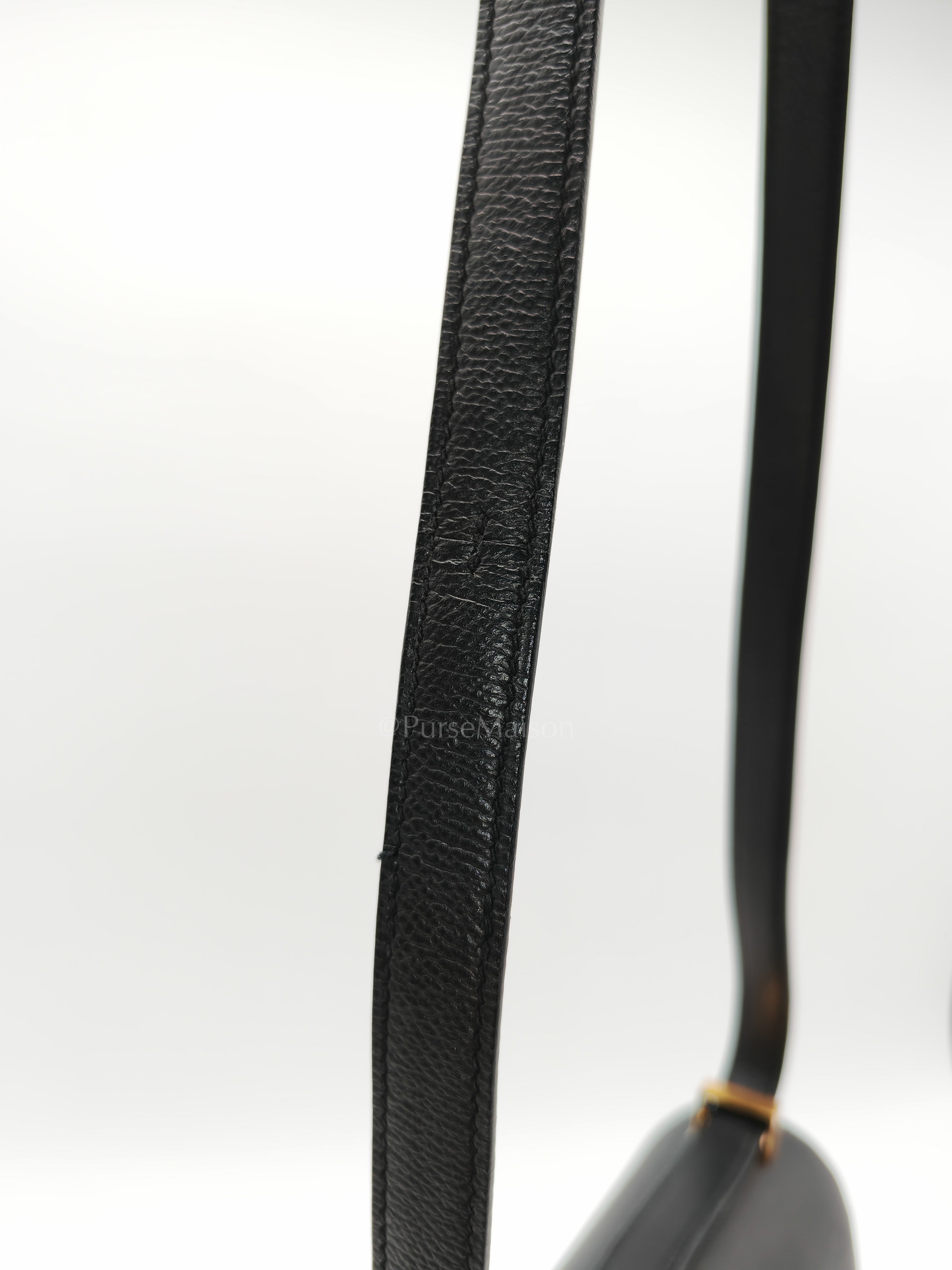 Constance 24 in Black Epsom Leather and Gold Hardware Stamp Y (2020) | Purse Maison Luxury Bags Shop