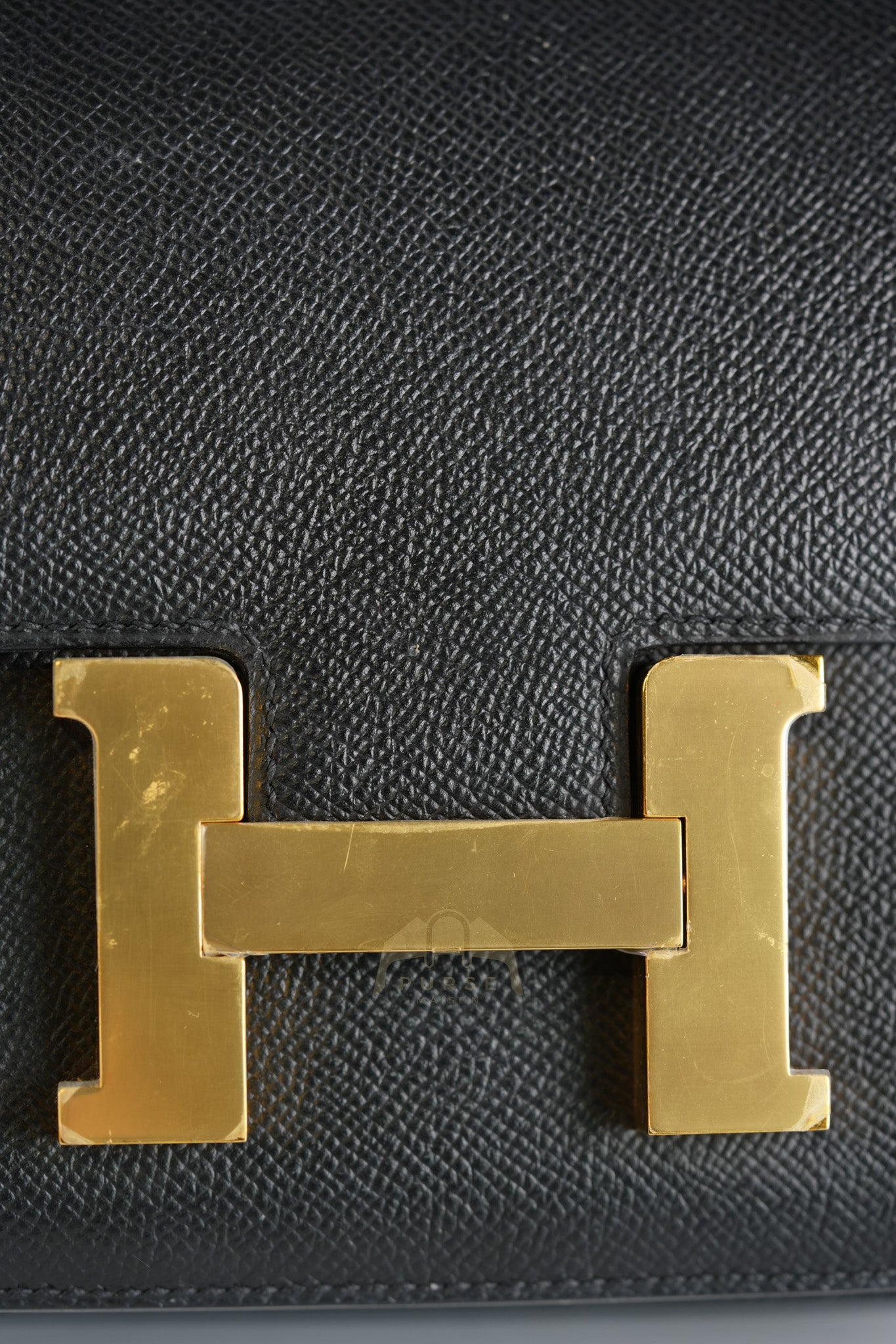 Constance 24 in Black Epsom Leather & Gold Hardware Stamp Z (2021) | Purse Maison Luxury Bags Shop