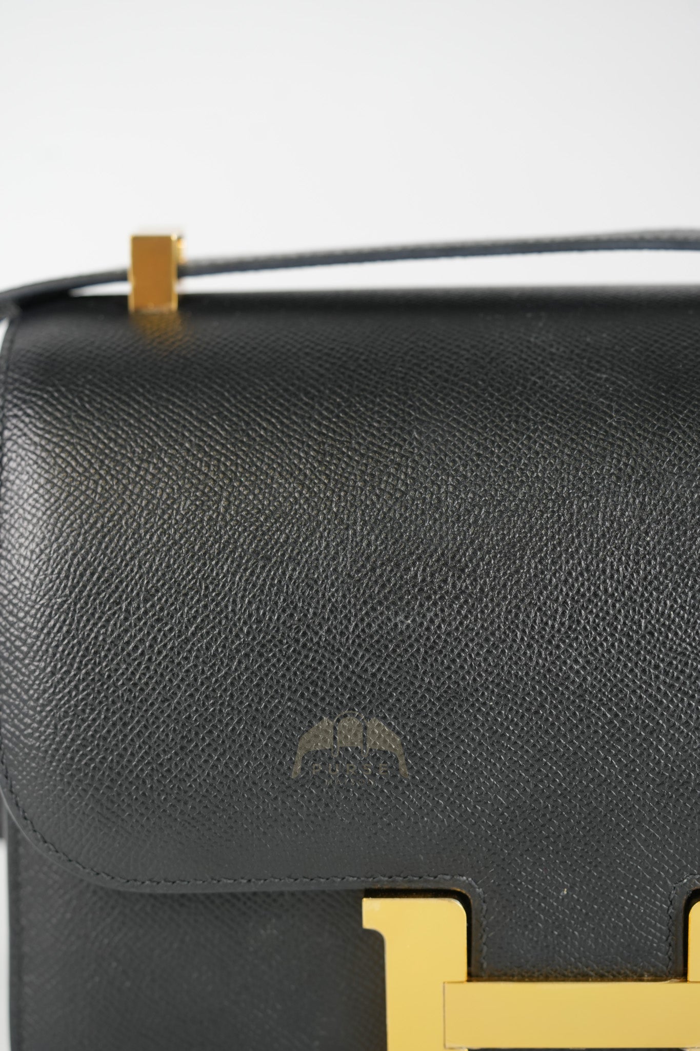 Constance 24 in Black Epsom Leather & Gold Hardware Stamp Z (2021) | Purse Maison Luxury Bags Shop
