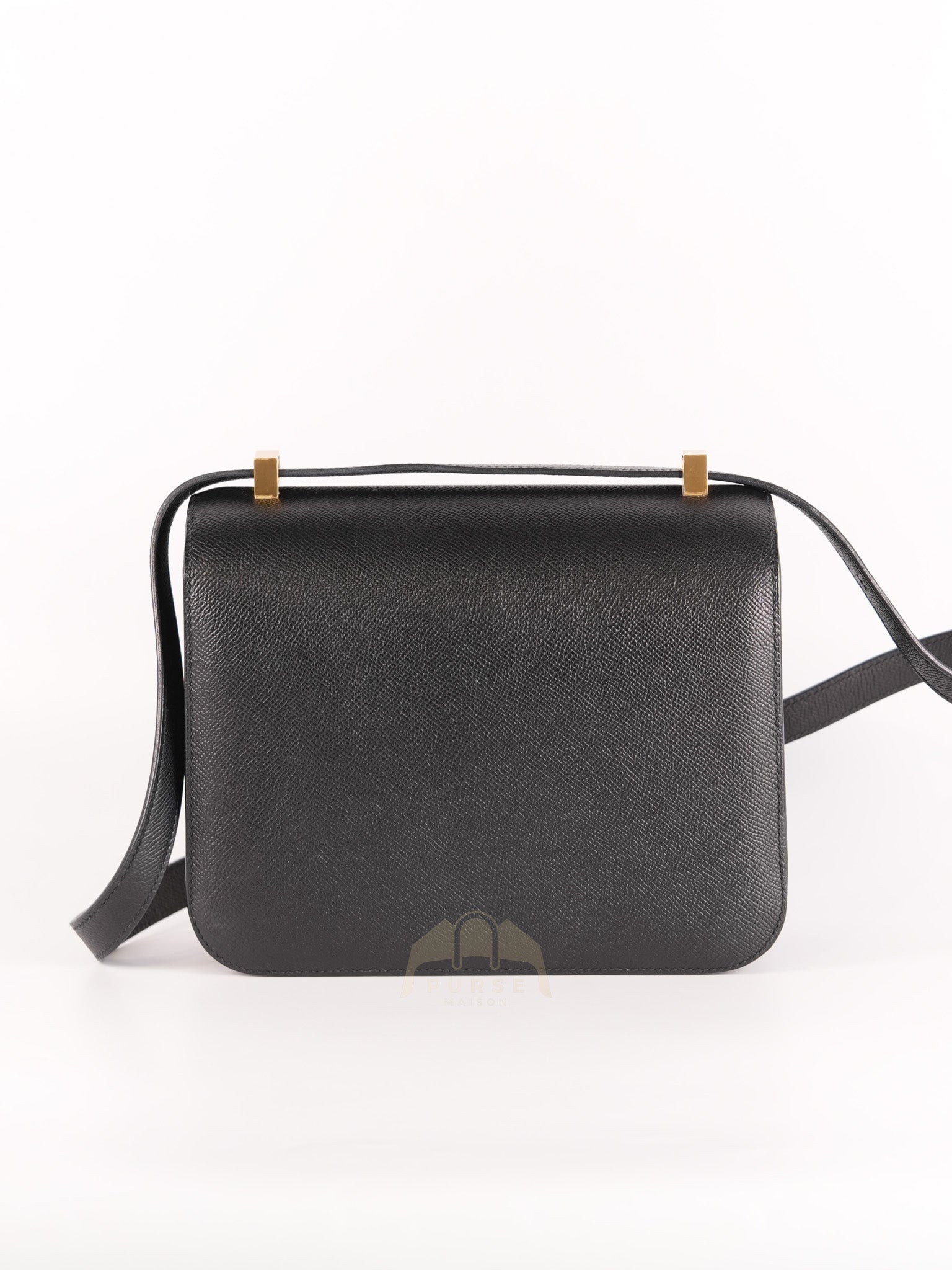 Constance 24 in Black Epsom Leather & Gold Hardware Stamp Z (2021) | Purse Maison Luxury Bags Shop
