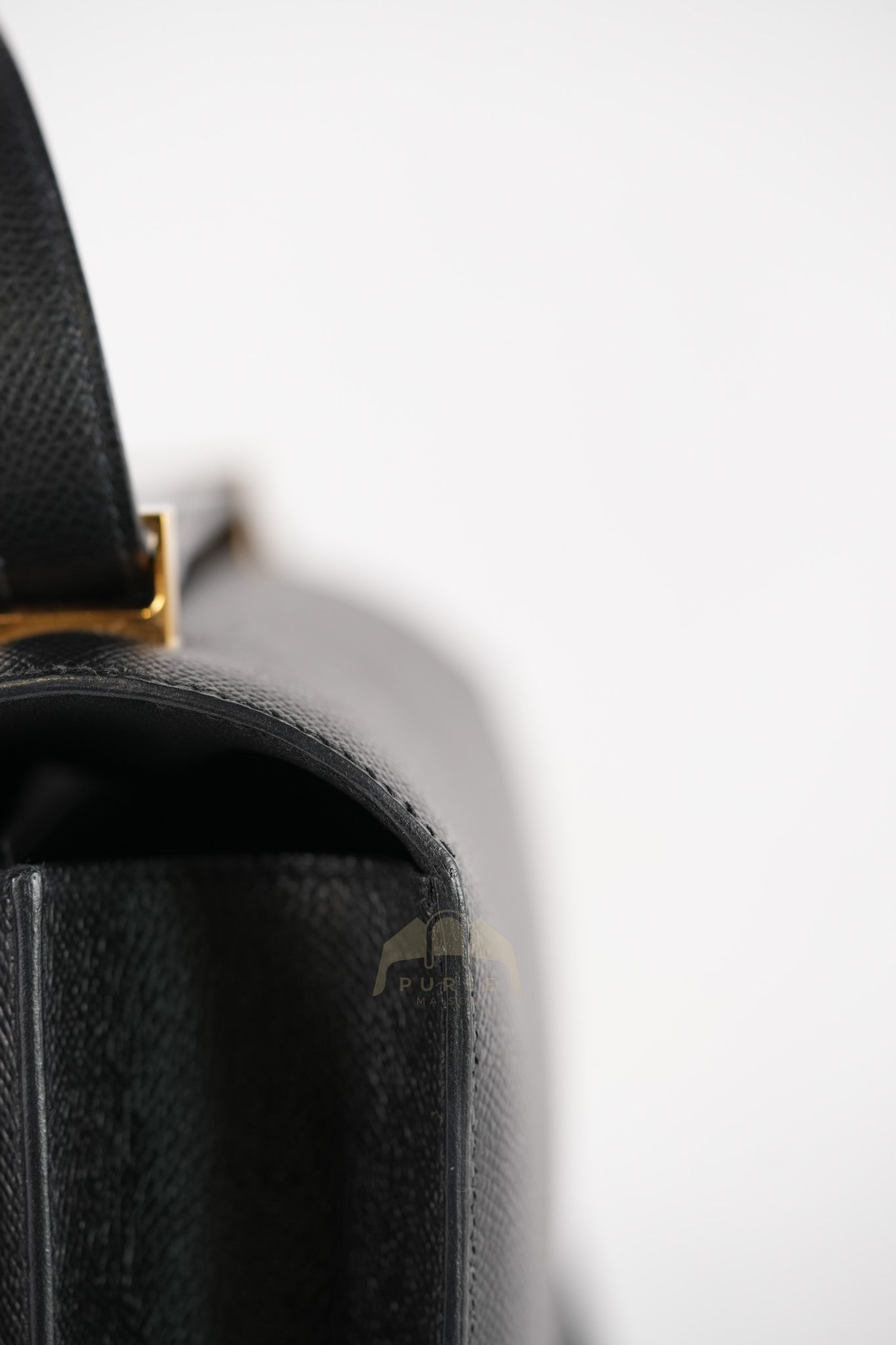 Constance 24 in Black Epsom Leather & Gold Hardware Stamp Z (2021) | Purse Maison Luxury Bags Shop