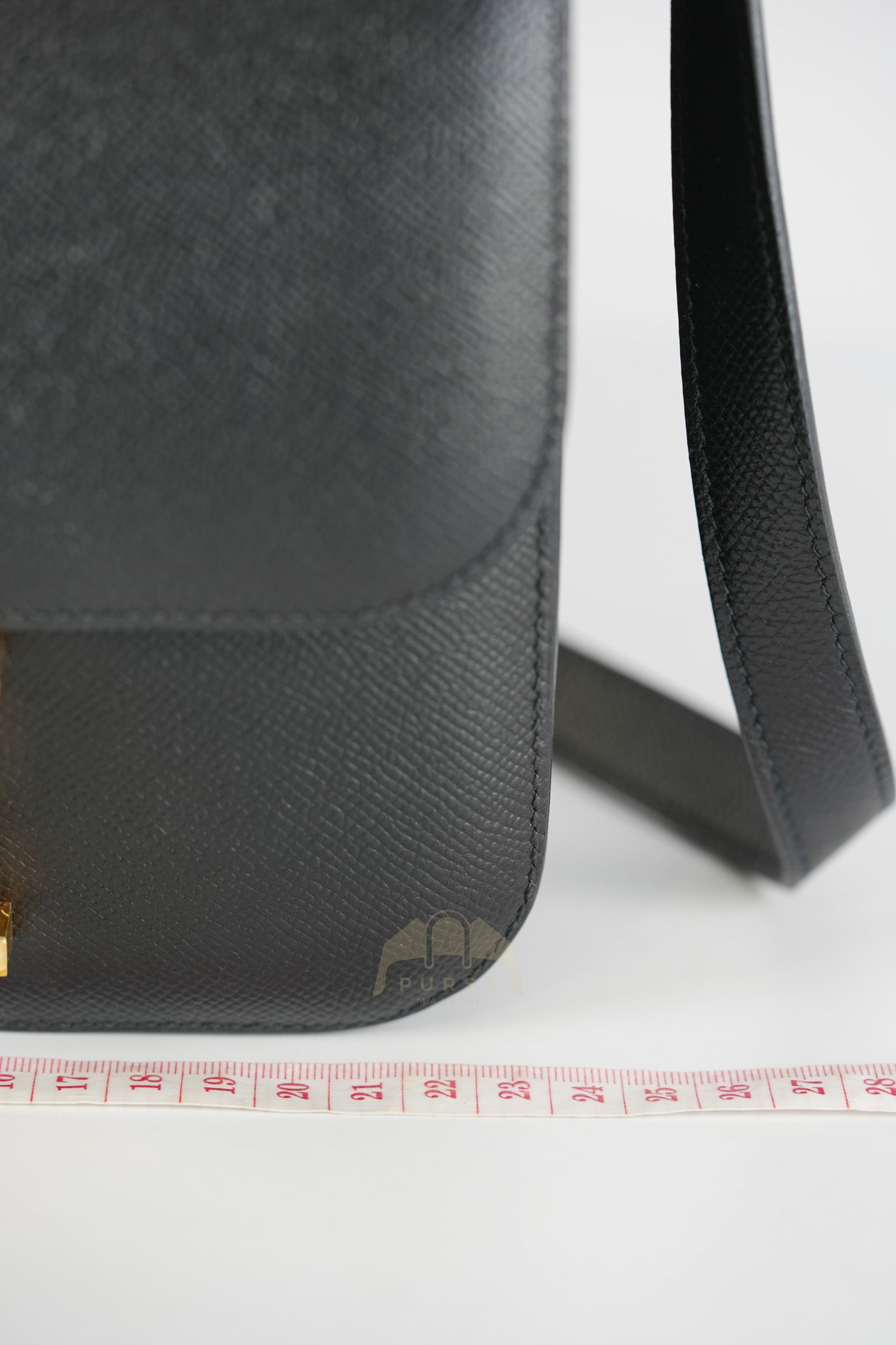 Constance 24 in Black Epsom Leather & Gold Hardware Stamp Z (2021) | Purse Maison Luxury Bags Shop