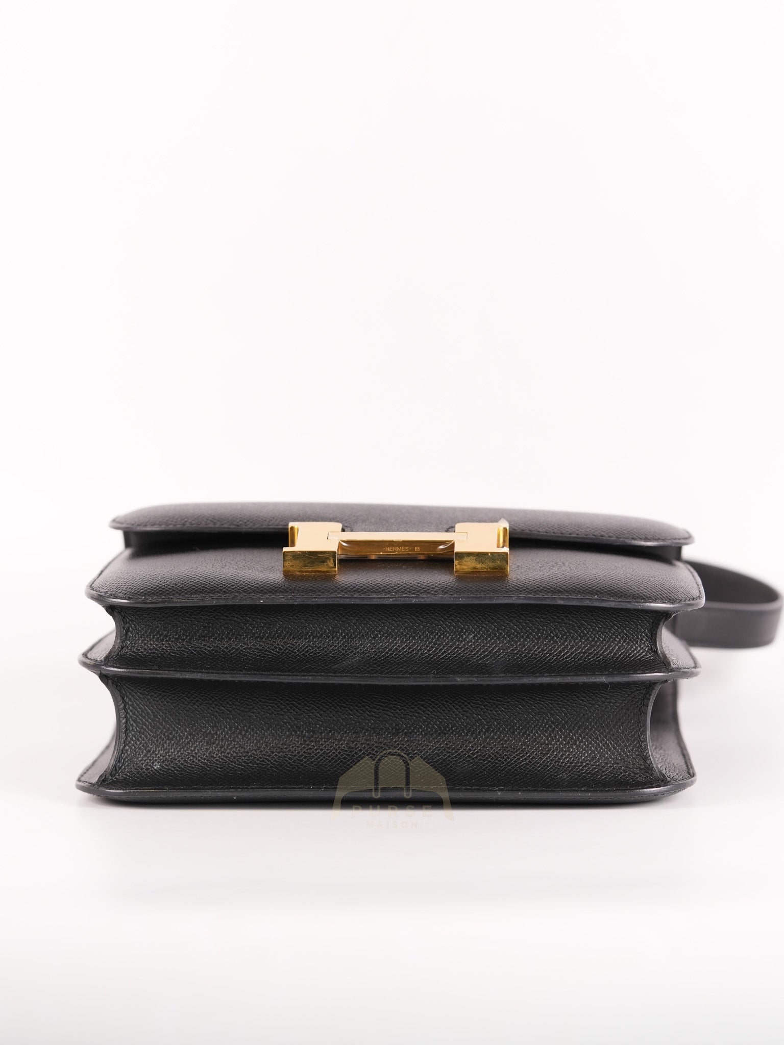 Constance 24 in Black Epsom Leather & Gold Hardware Stamp Z (2021) | Purse Maison Luxury Bags Shop