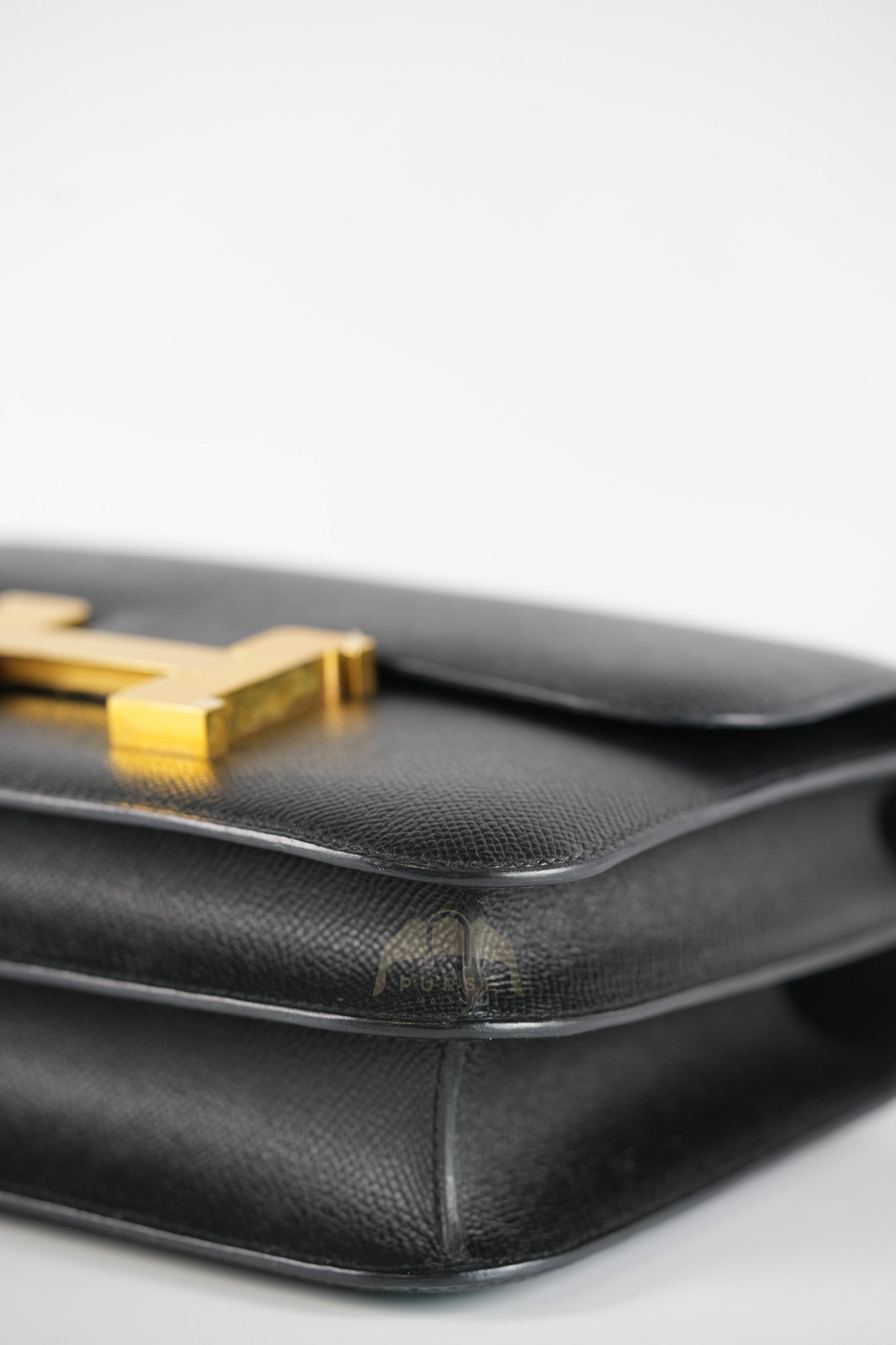 Constance 24 in Black Epsom Leather & Gold Hardware Stamp Z (2021) | Purse Maison Luxury Bags Shop