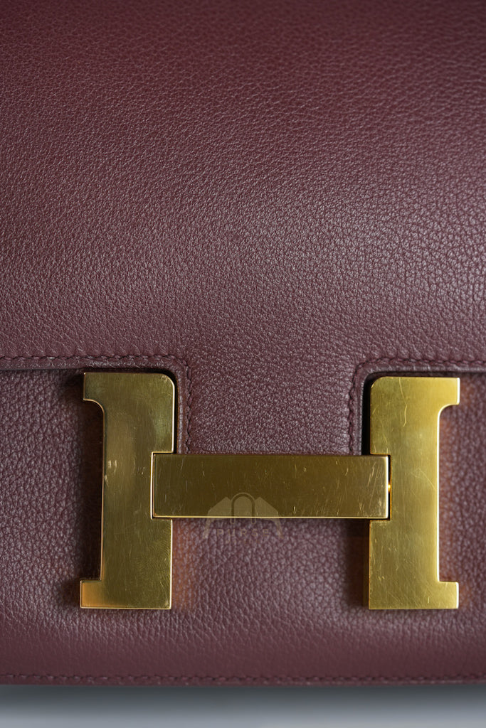 Constance 24 in Bordeaux Evercolor Leather Gold Hardware Stamp A(2017) | Purse Maison Luxury Bags Shop