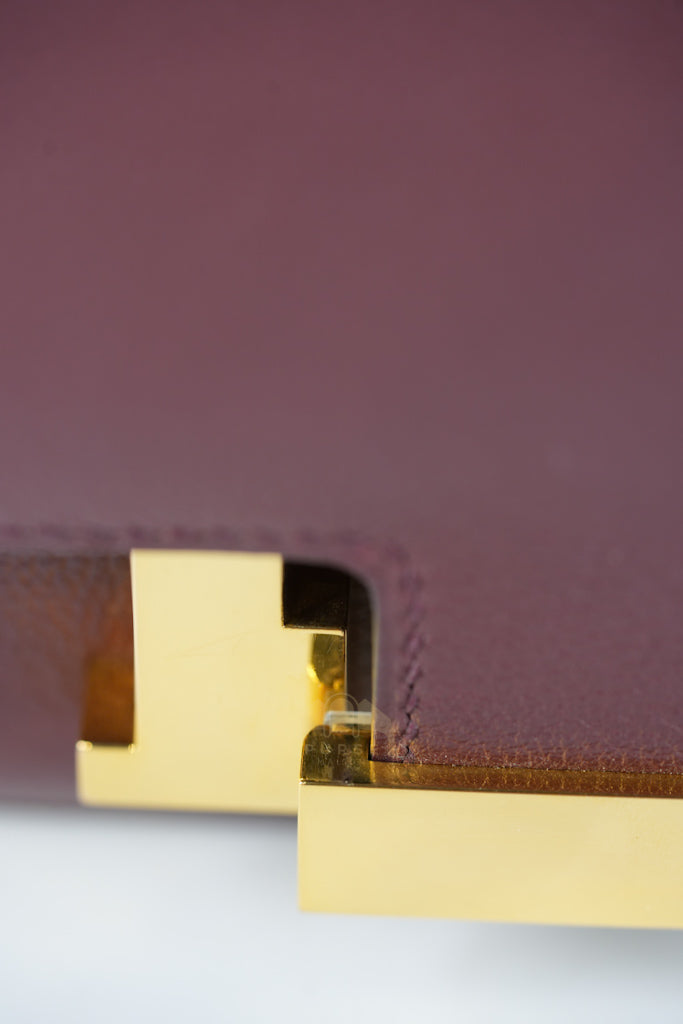 Constance 24 in Bordeaux Evercolor Leather Gold Hardware Stamp A(2017) | Purse Maison Luxury Bags Shop