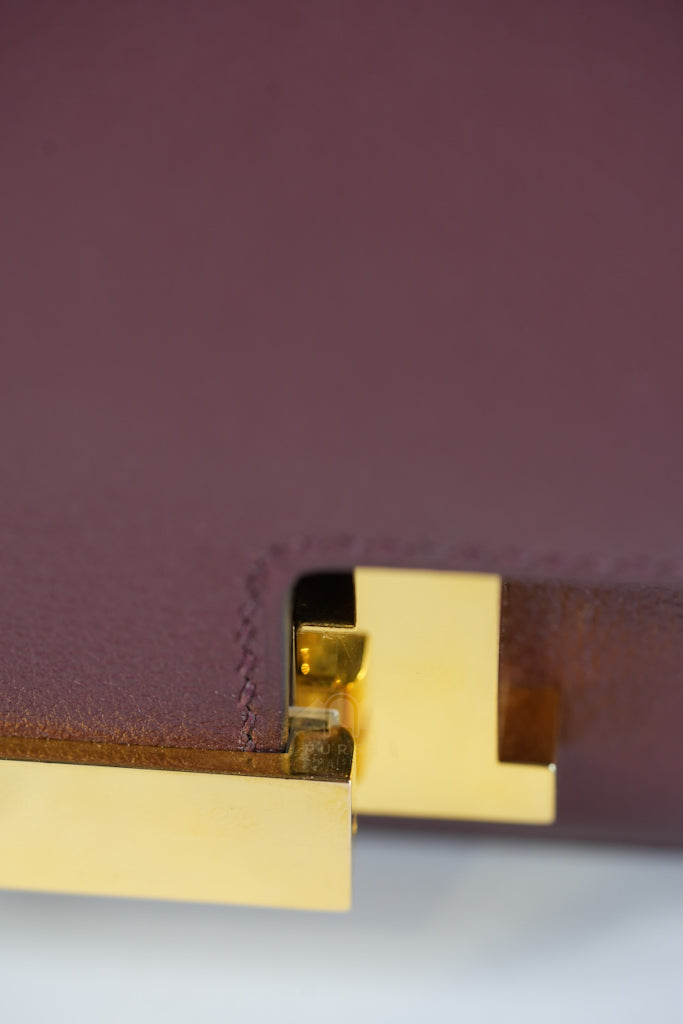 Constance 24 in Bordeaux Evercolor Leather Gold Hardware Stamp A(2017) | Purse Maison Luxury Bags Shop