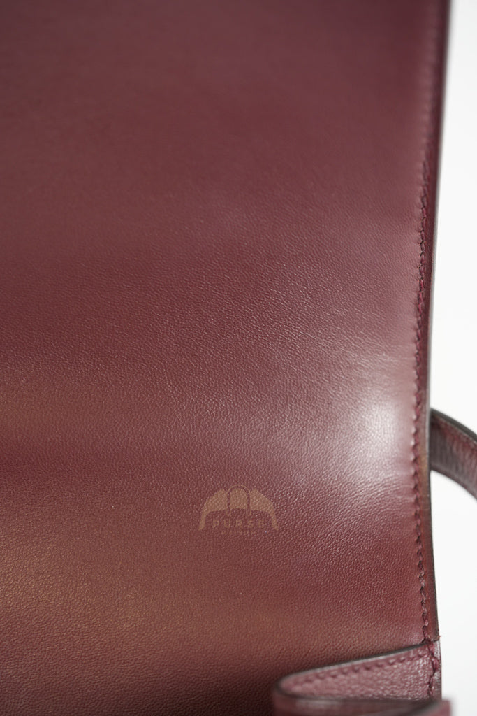 Constance 24 in Bordeaux Evercolor Leather Gold Hardware Stamp A(2017) | Purse Maison Luxury Bags Shop