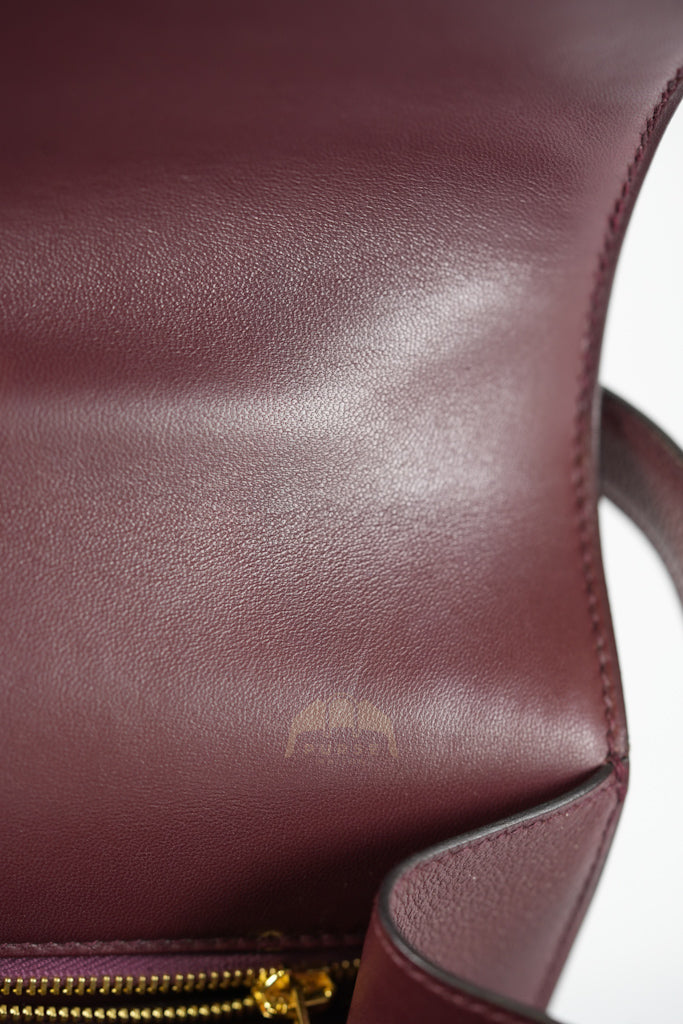 Constance 24 in Bordeaux Evercolor Leather Gold Hardware Stamp A(2017) | Purse Maison Luxury Bags Shop