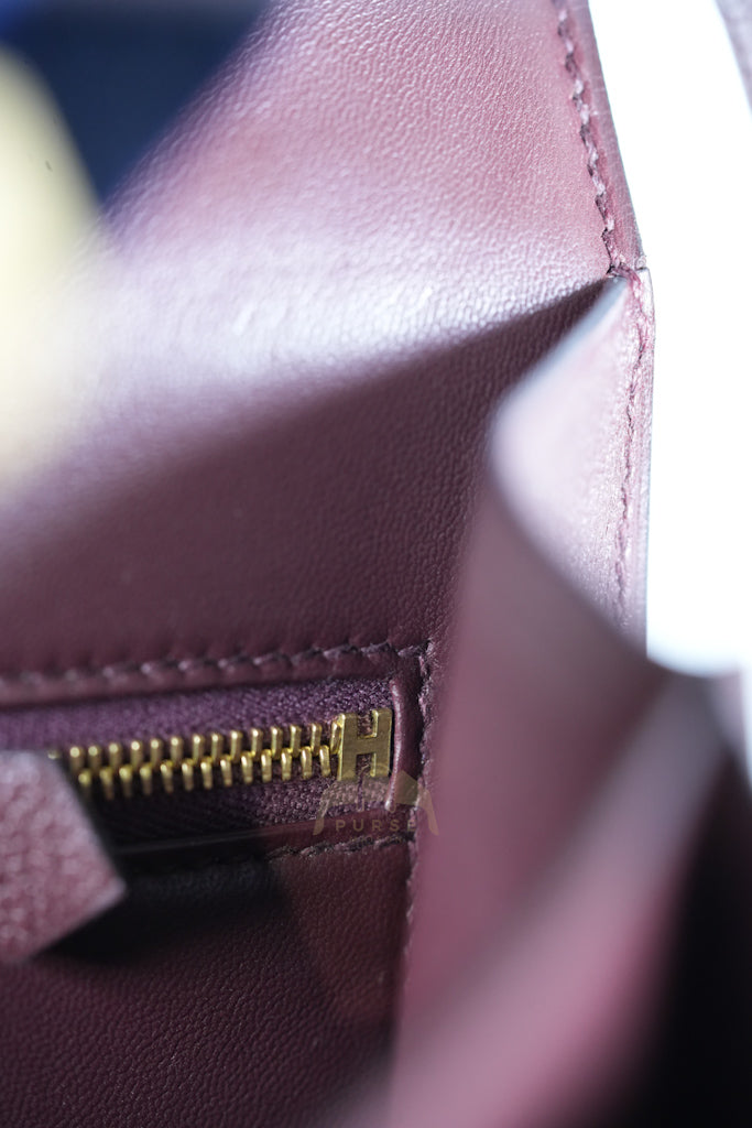 Constance 24 in Bordeaux Evercolor Leather Gold Hardware Stamp A(2017) | Purse Maison Luxury Bags Shop