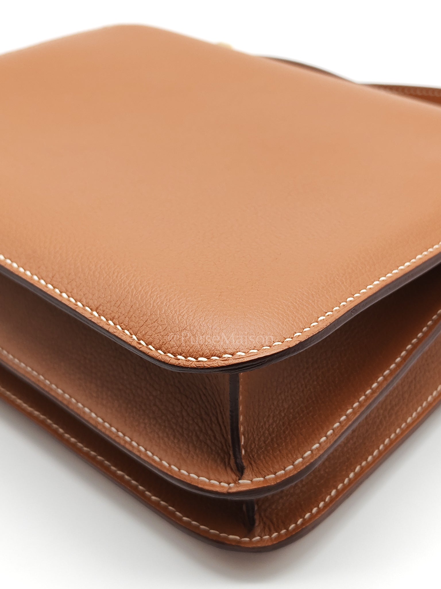 Constance 24 in Gold Evercolor Leather and Gold Hardware Stamp D (2019) | Purse Maison Luxury Bags Shop