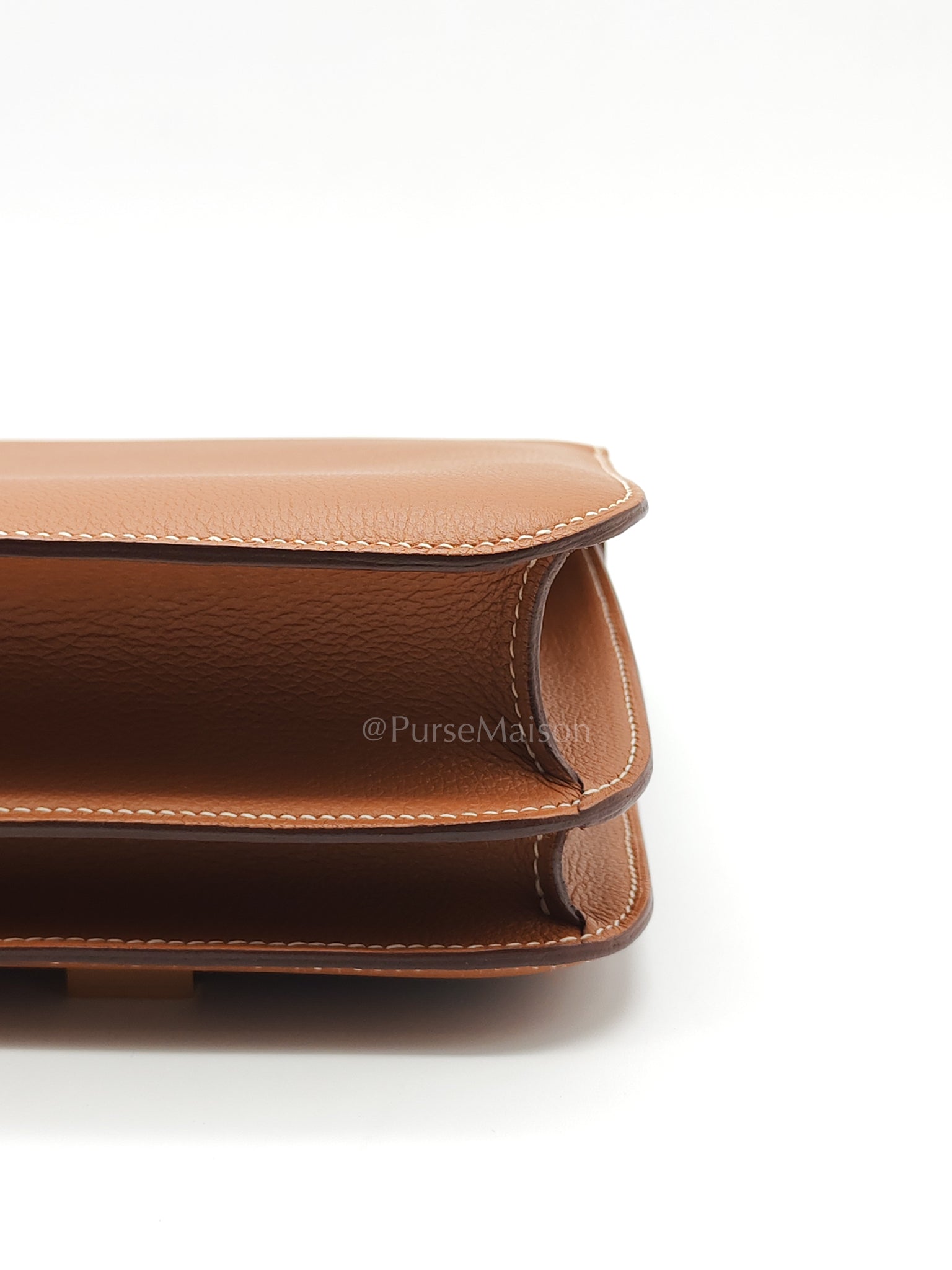 Constance 24 in Gold Evercolor Leather and Gold Hardware Stamp D (2019) | Purse Maison Luxury Bags Shop