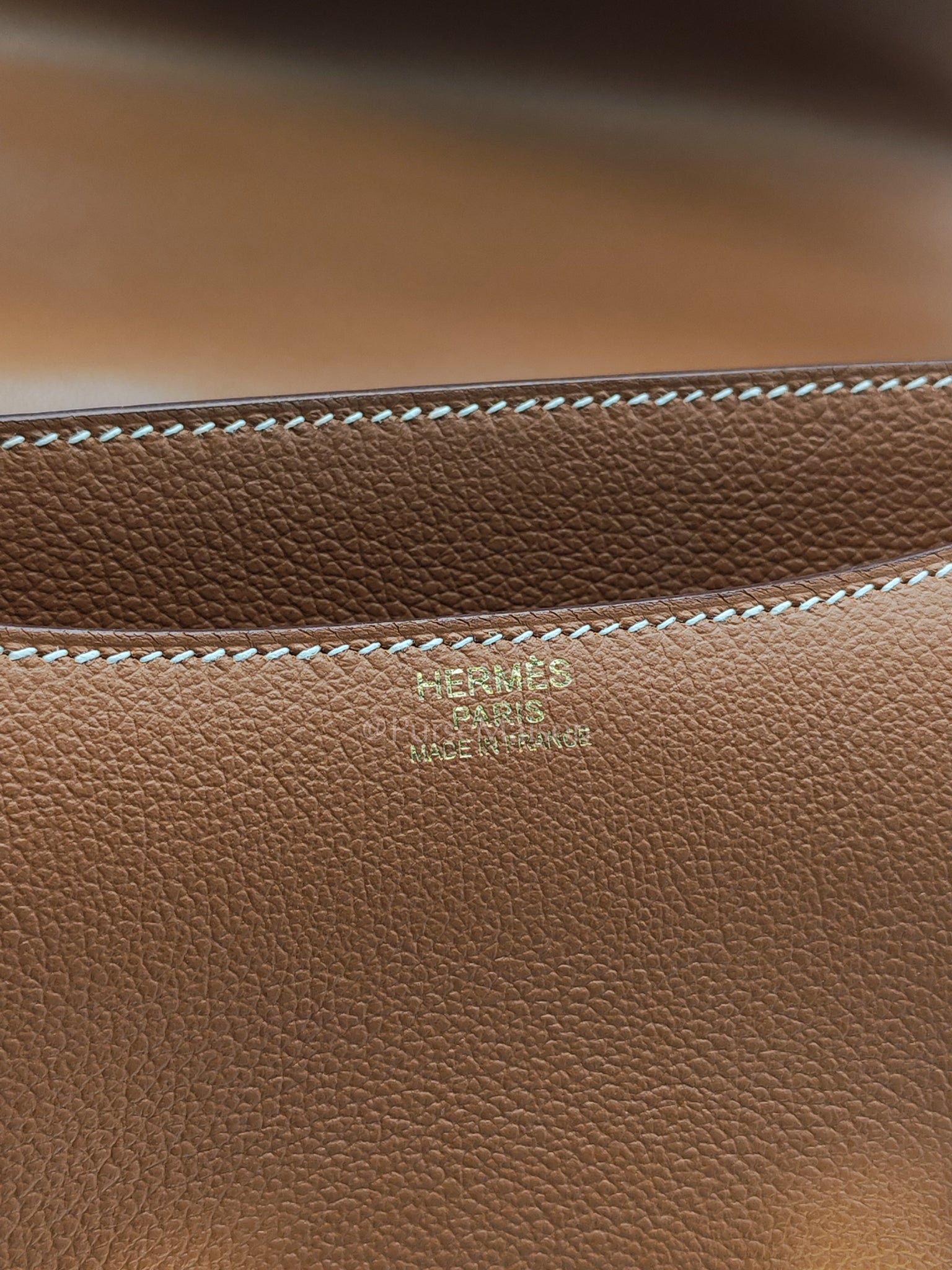 Constance 24 in Gold Evercolor Leather and Gold Hardware Stamp D (2019) | Purse Maison Luxury Bags Shop